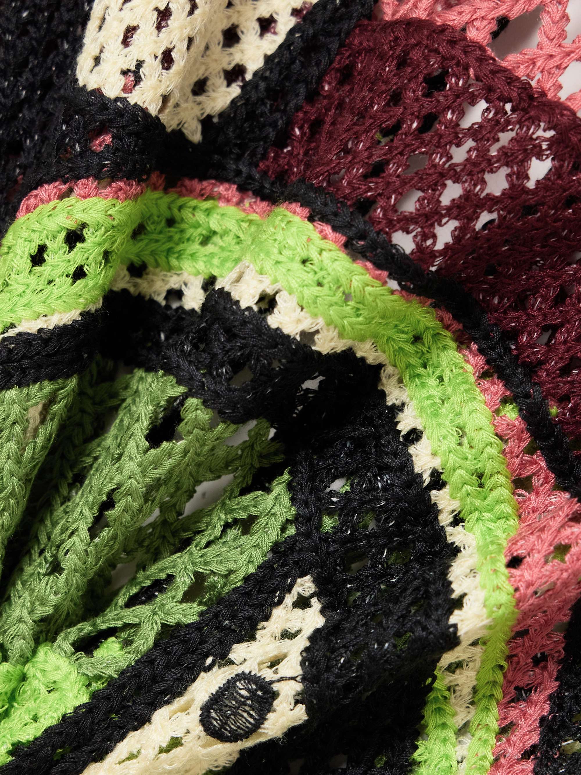 Toucan Tree crocheted top view