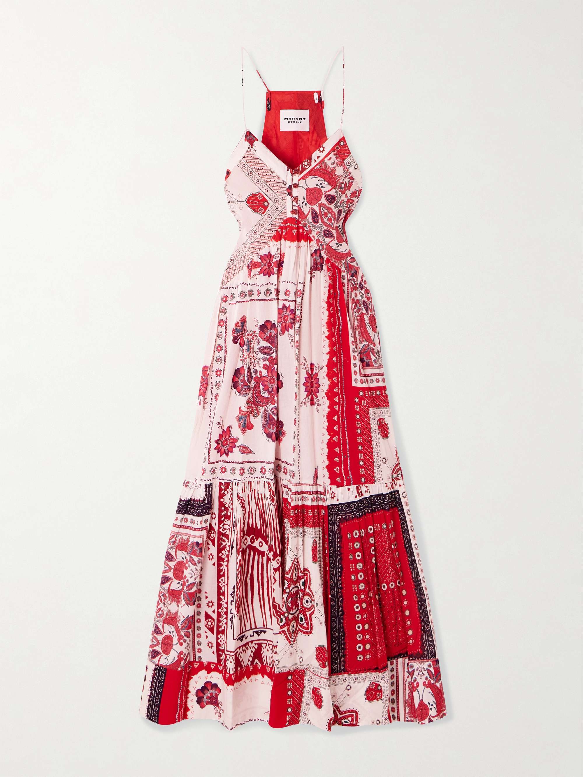 Saba printed cotton-voile maxi dress view