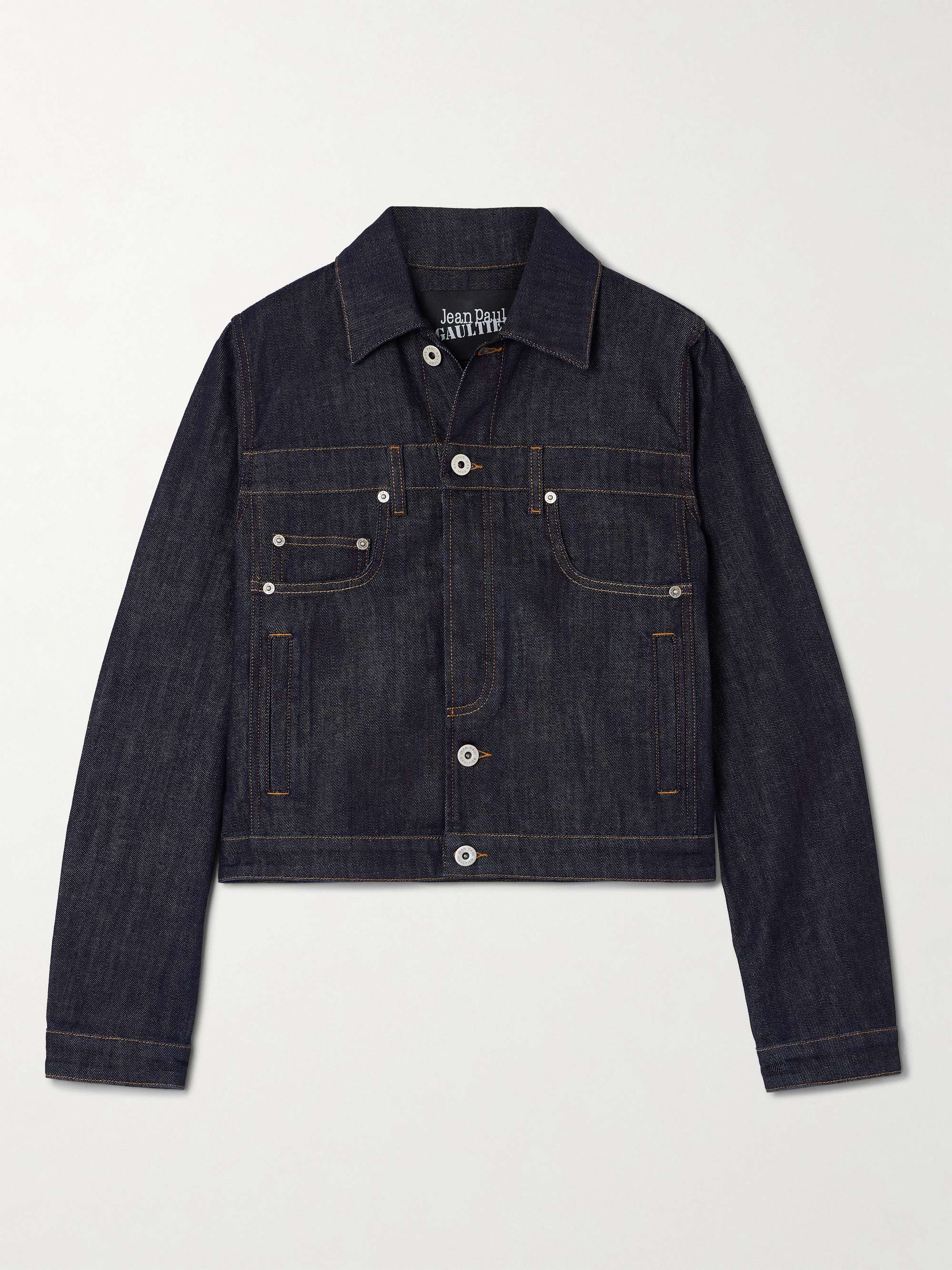 Topstitched denim jacket view