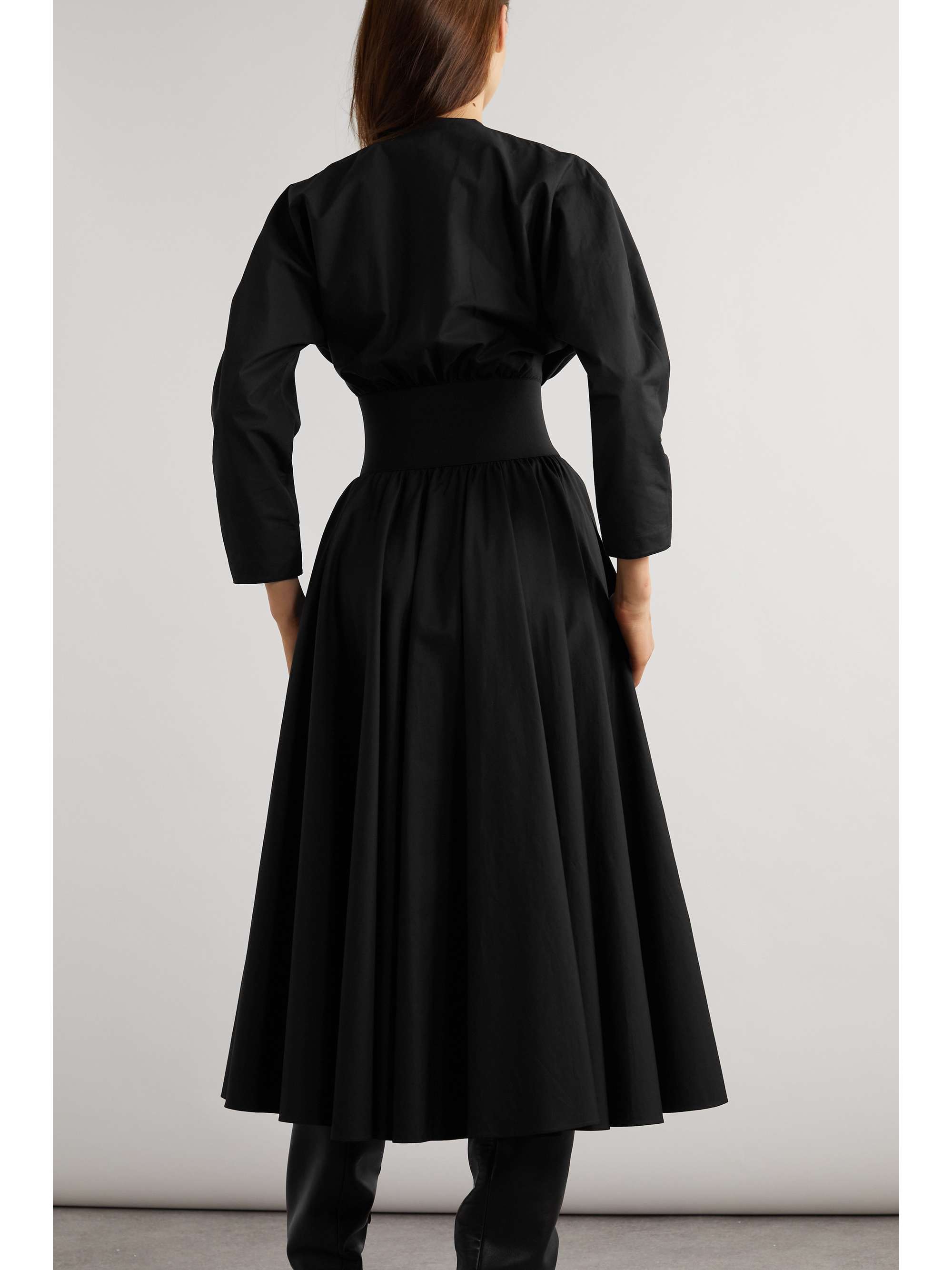 Archetypes belted cotton midi dress view