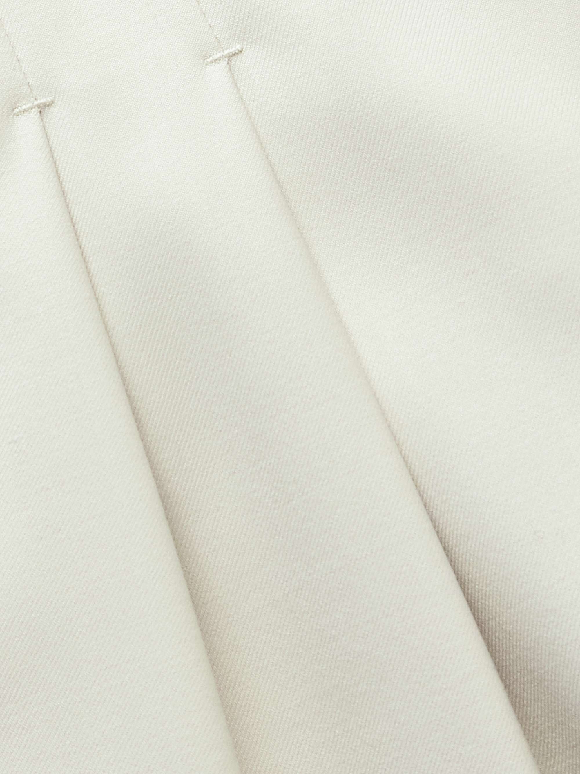 Sbiru pleated wool wide-leg pants view