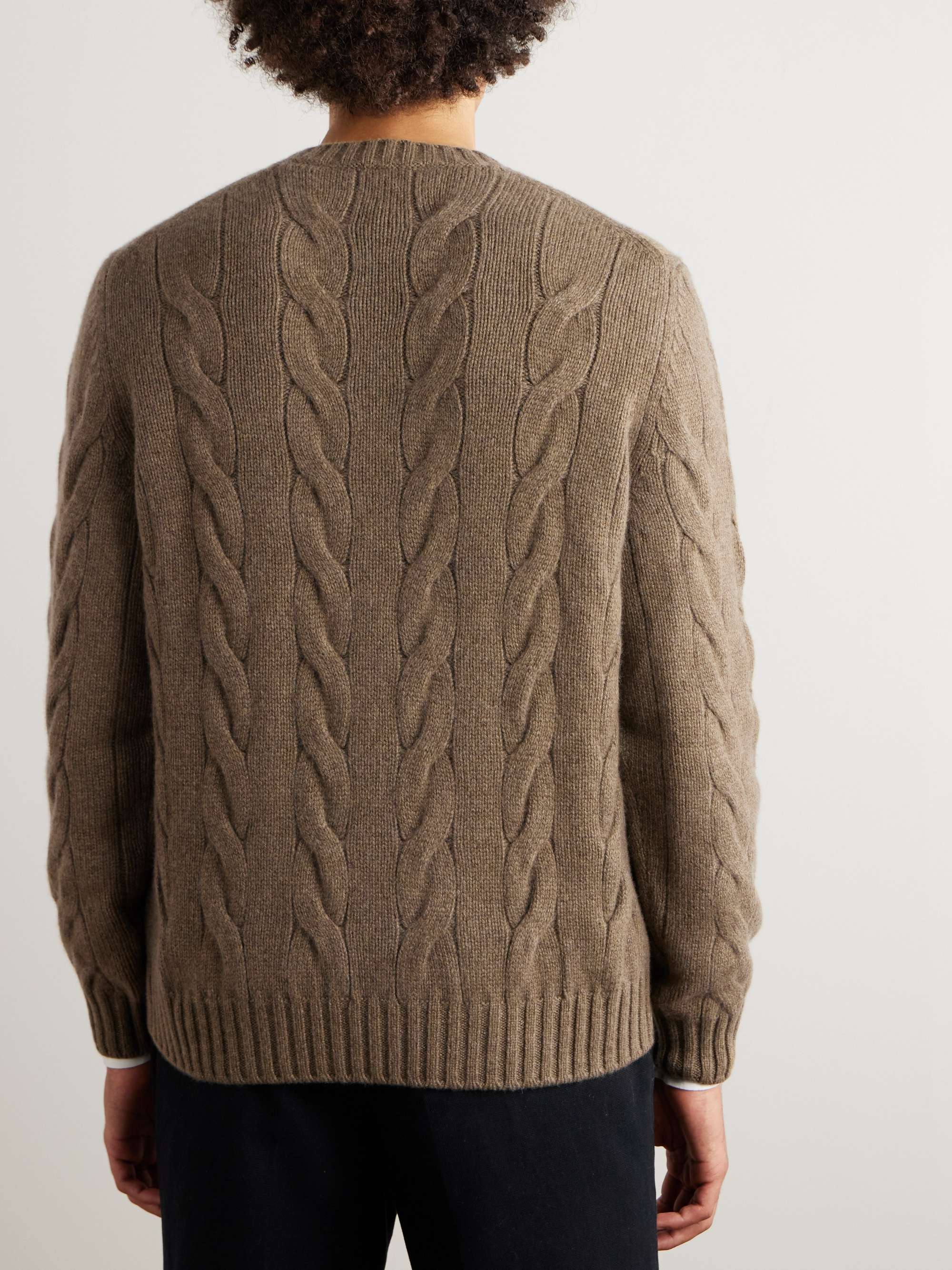 Napier Cable-Knit Baby Cashmere Sweater view