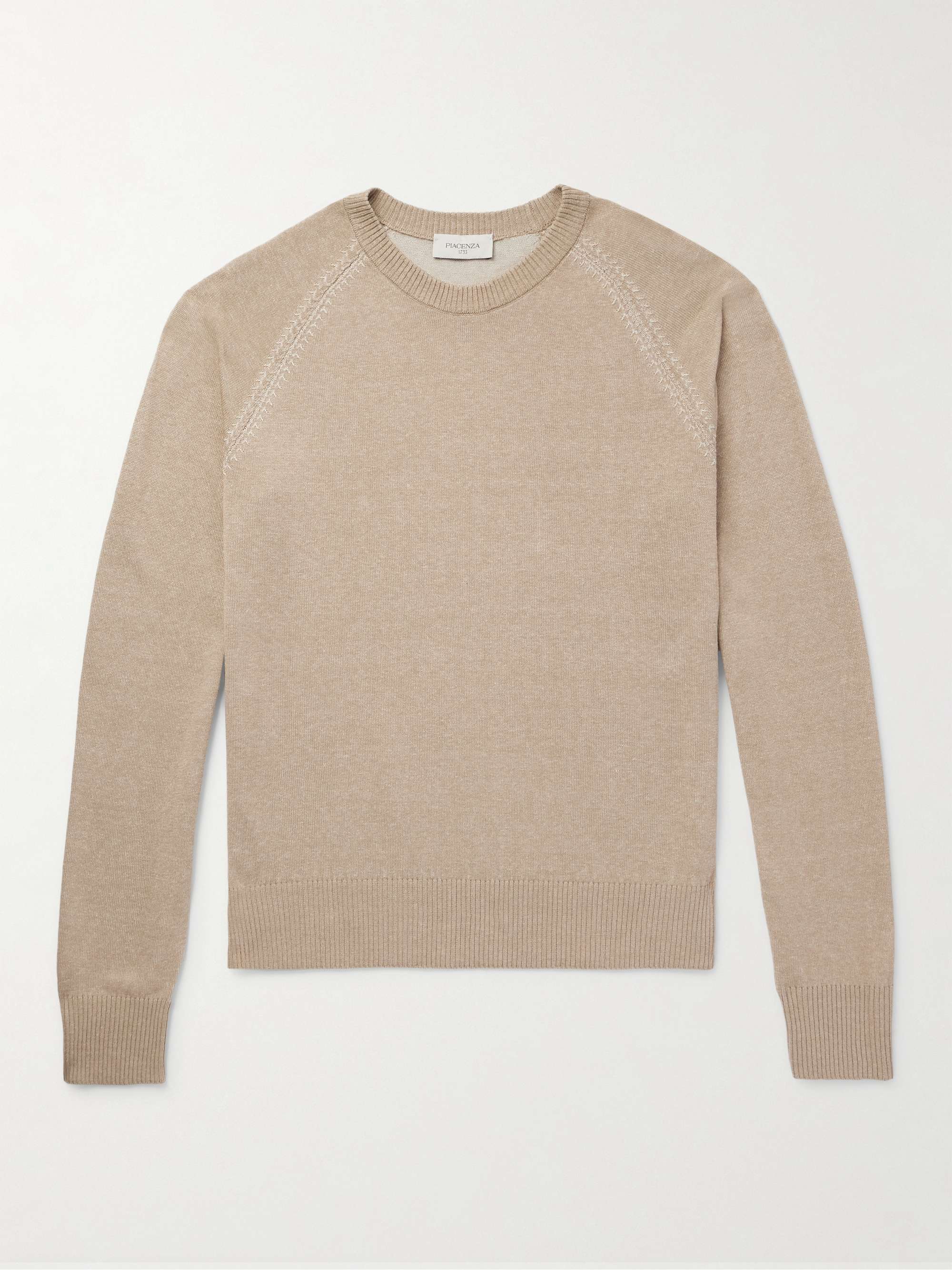 Silk and Linen-Blend Sweater view