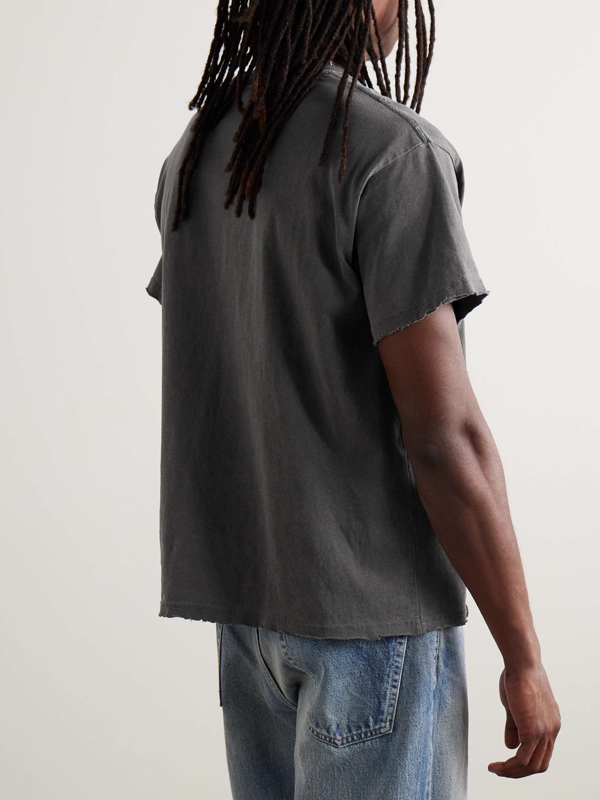 Folsom Distresesd Cotton-Jersey T-Shirt view