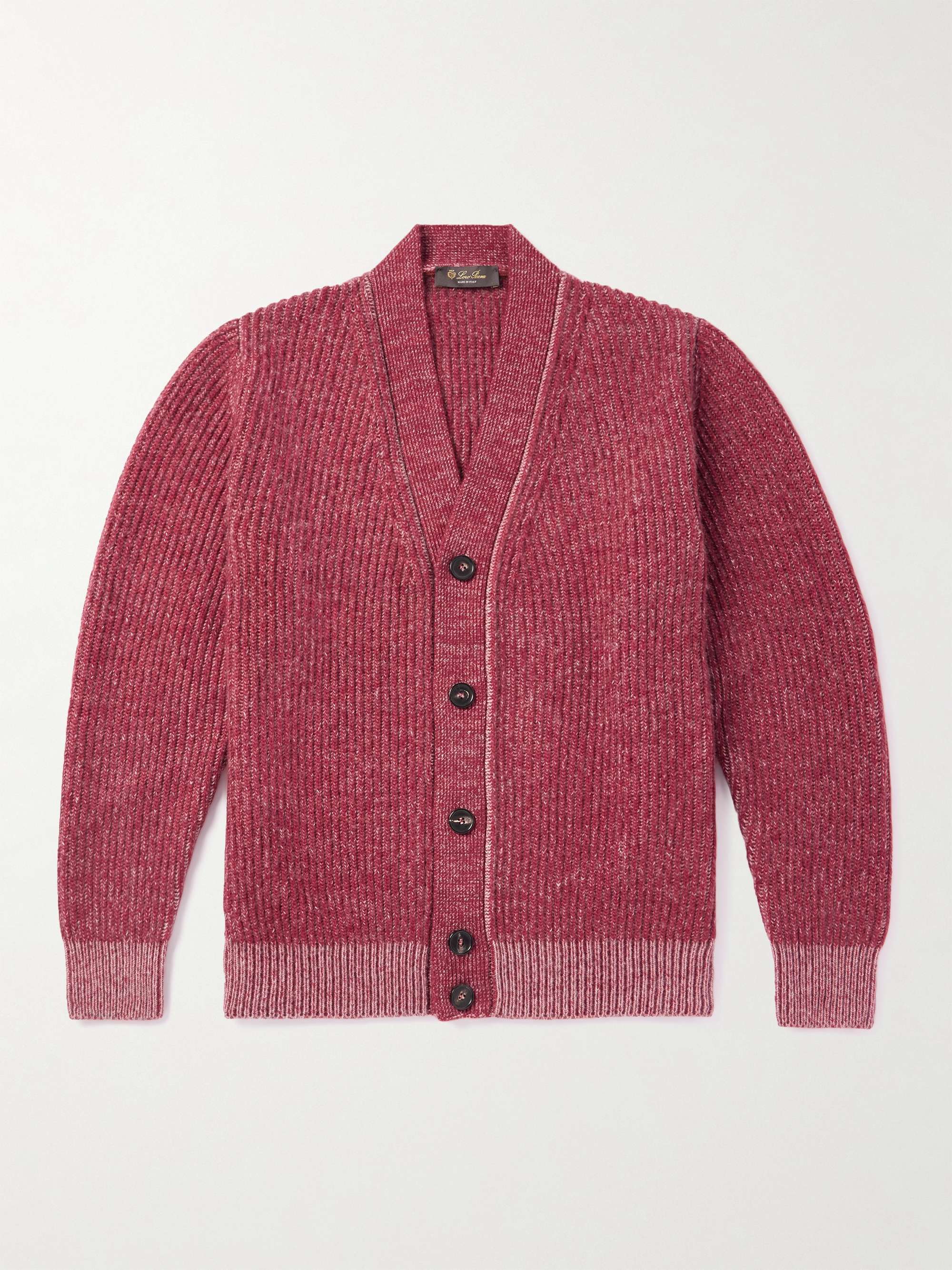 Sey Ribbed Cashmere and Silk-Blend Cardigan view