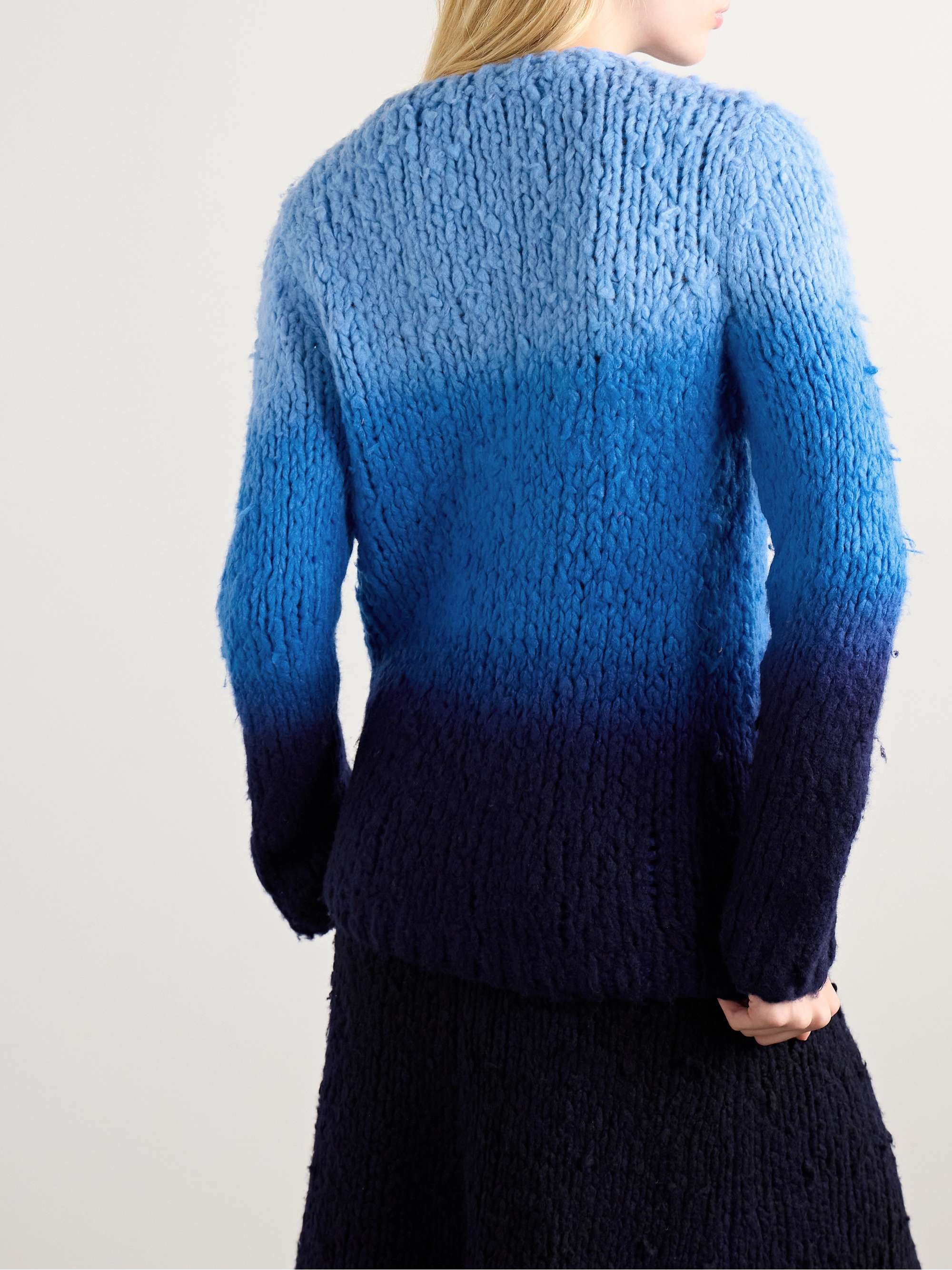 Pallas dégradé brushed-cashmere sweater view