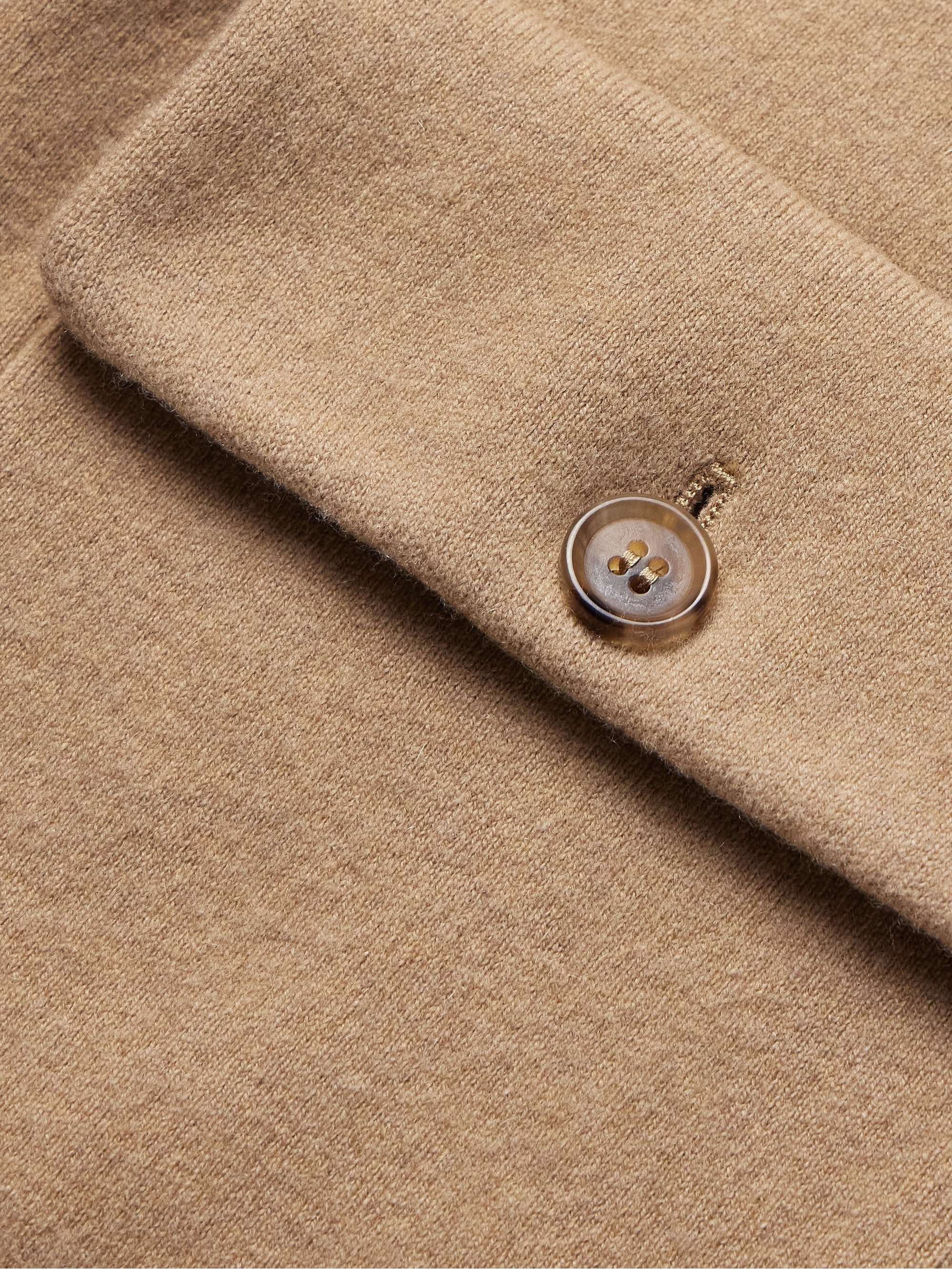 Boiled Wool and Cashmere-Blend Cardigan view