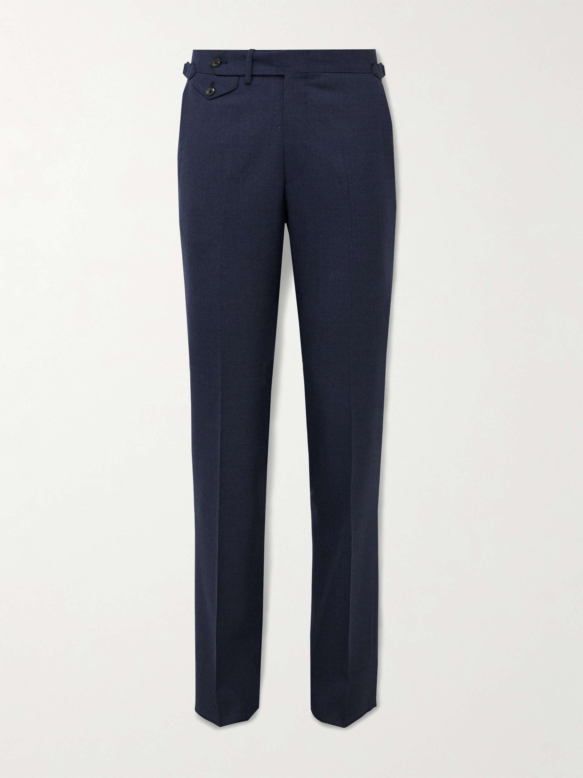 Slim-Fit Straight-Leg Virgin Wool Suit Trousers view