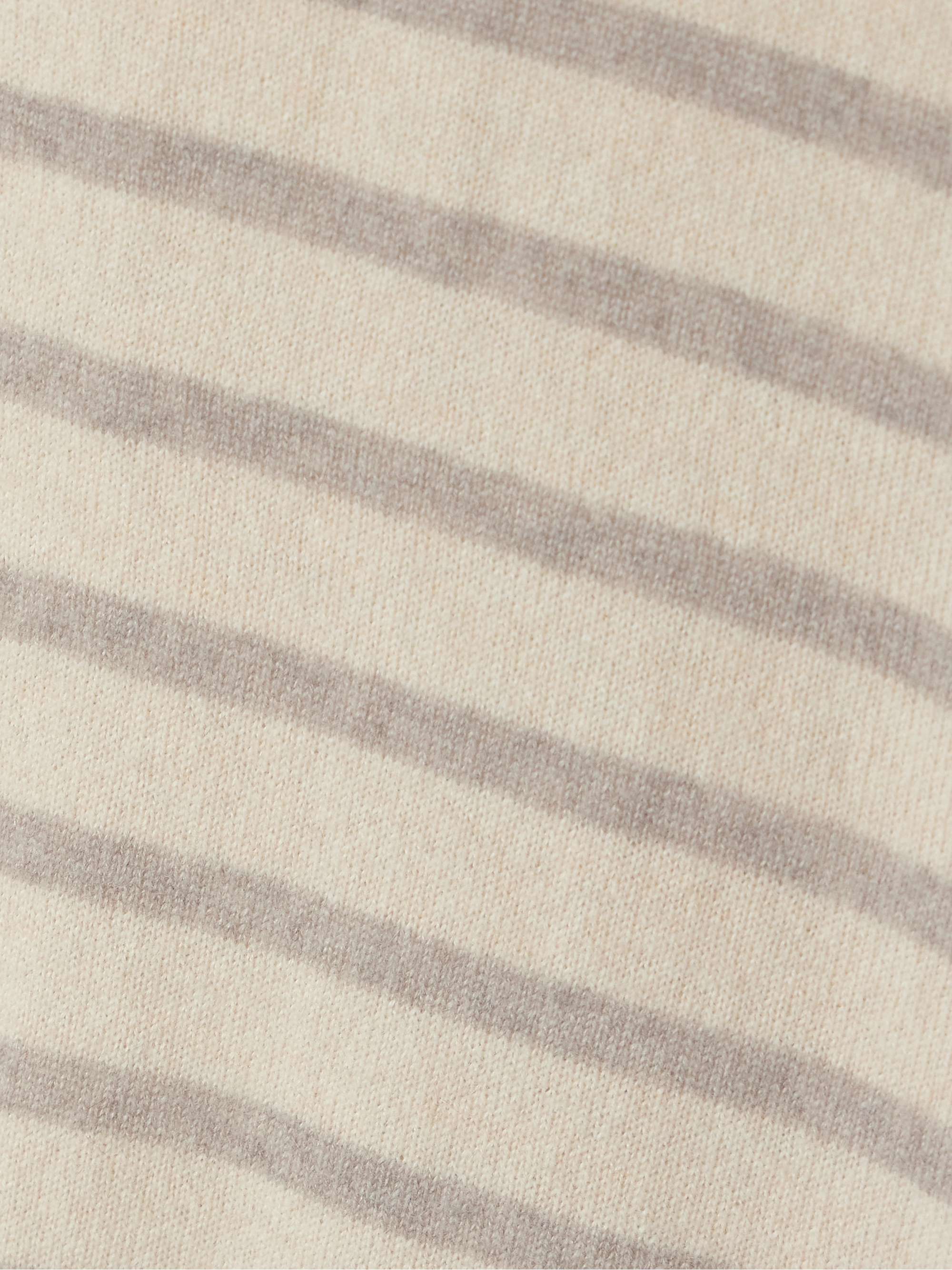 Lean Lines striped cashmere sweater view