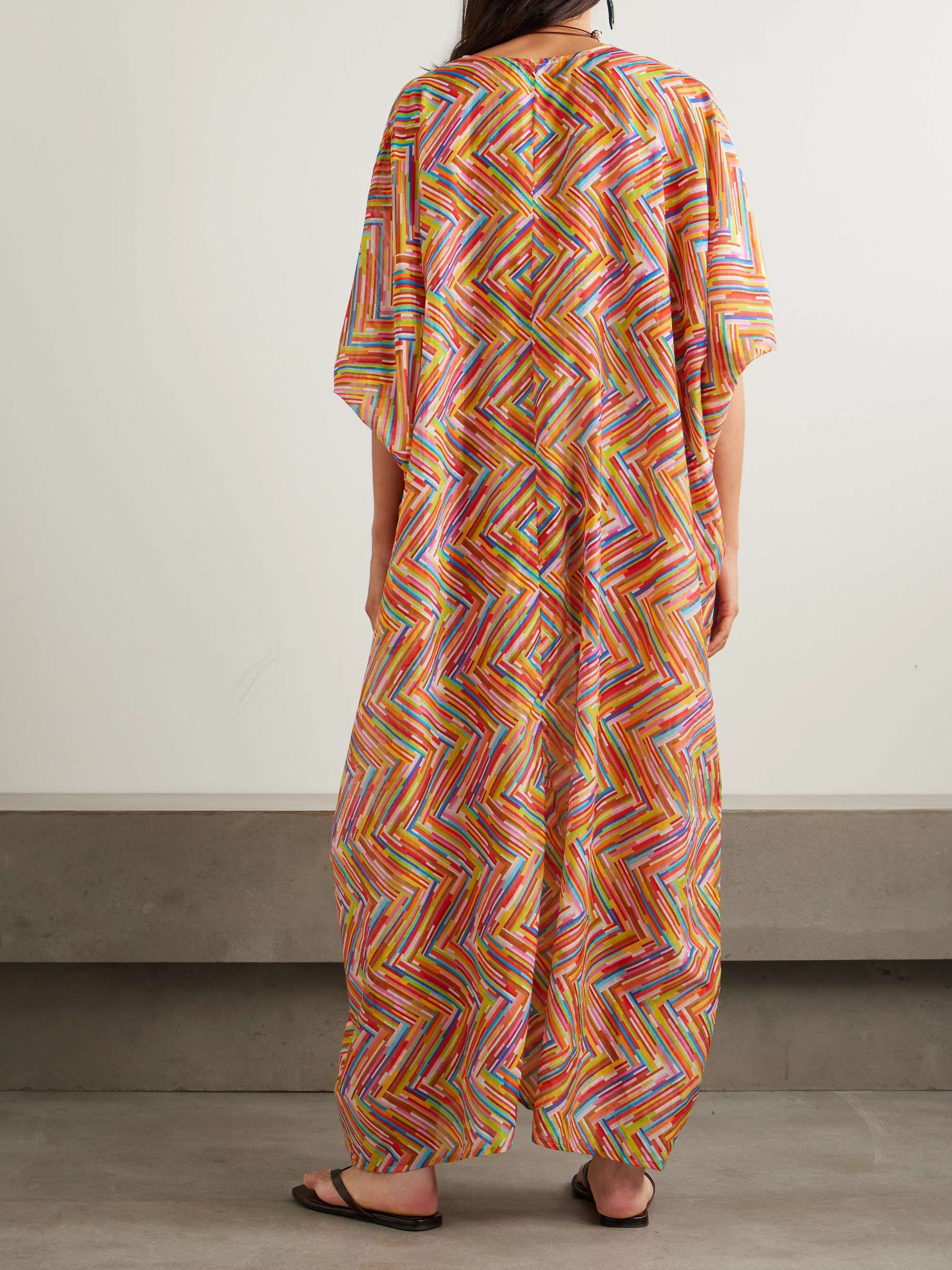 Mare printed cotton and silk-blend kaftan view