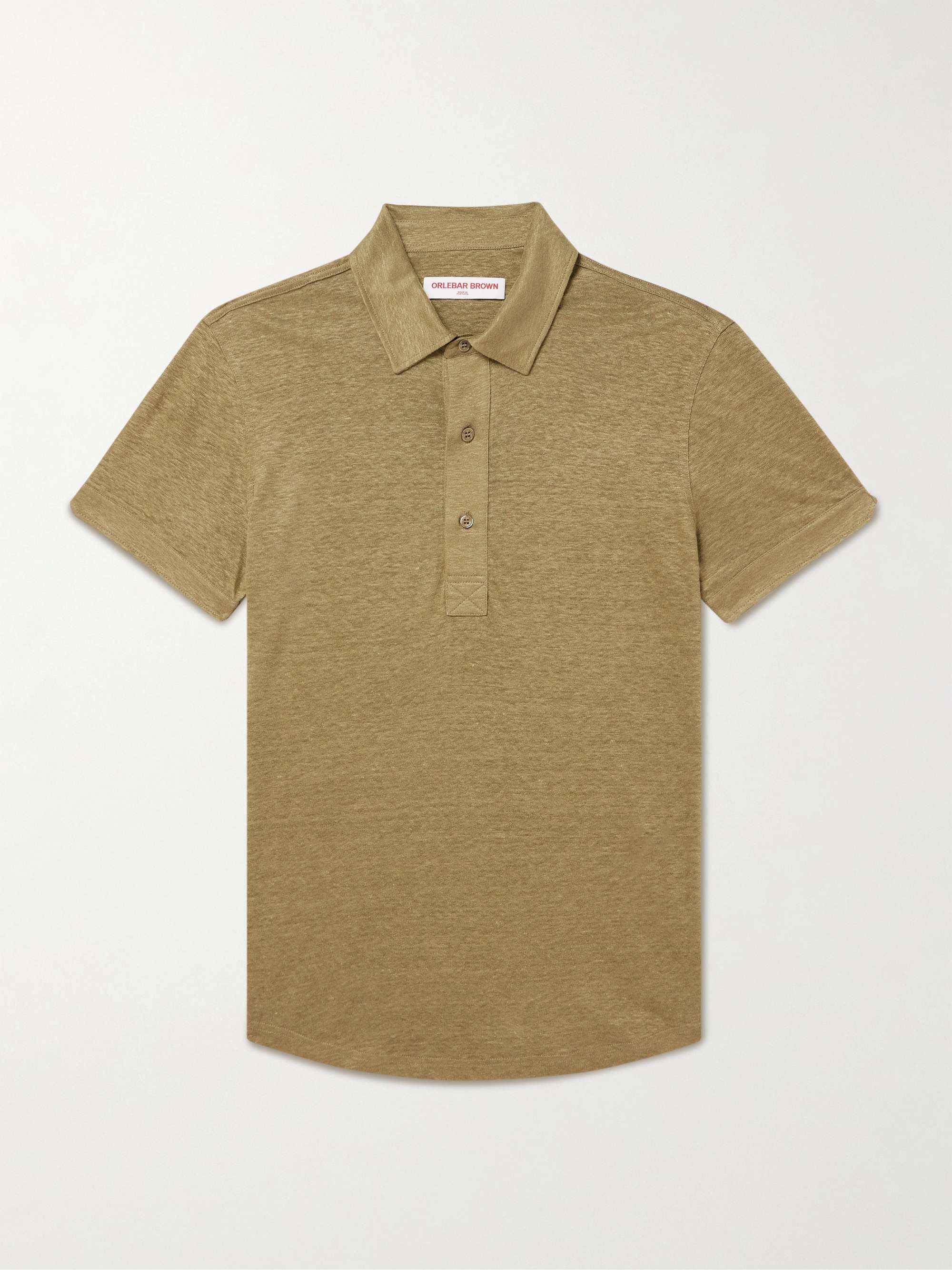 Sebastian Linen-Jersey Polo Shirt view