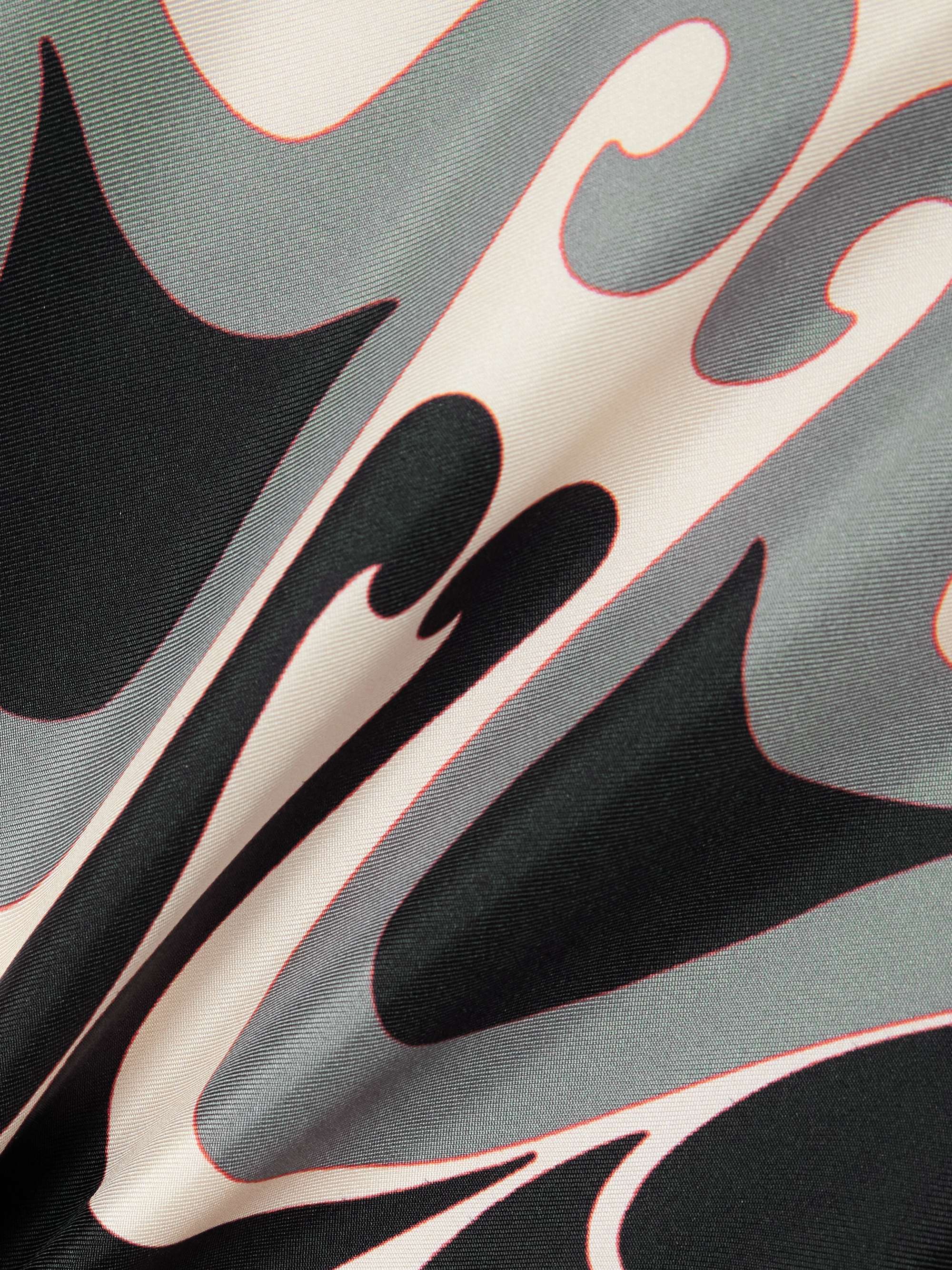 Silk-twill maxi dress view