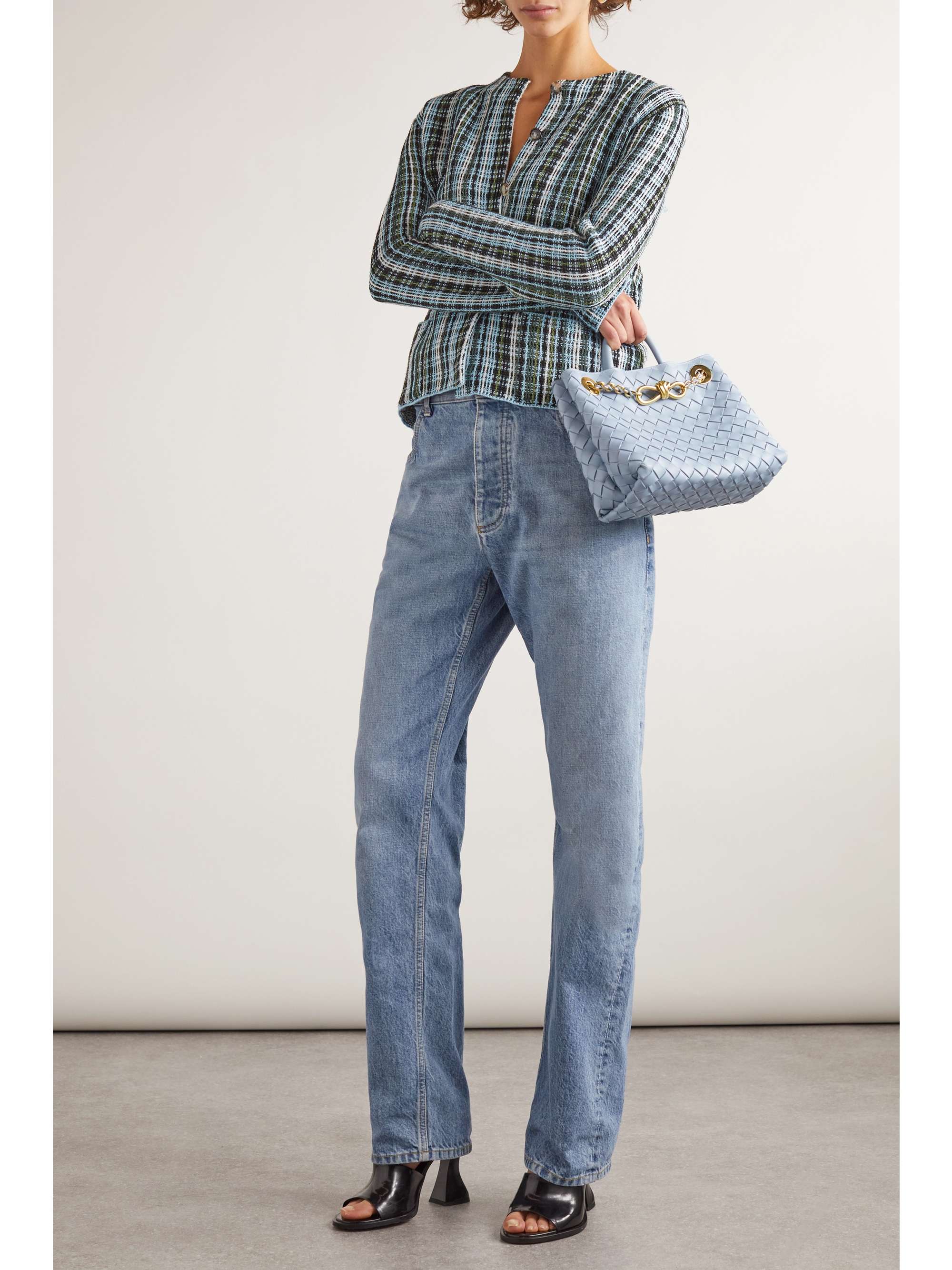 Cotton-blend tweed cardigan view