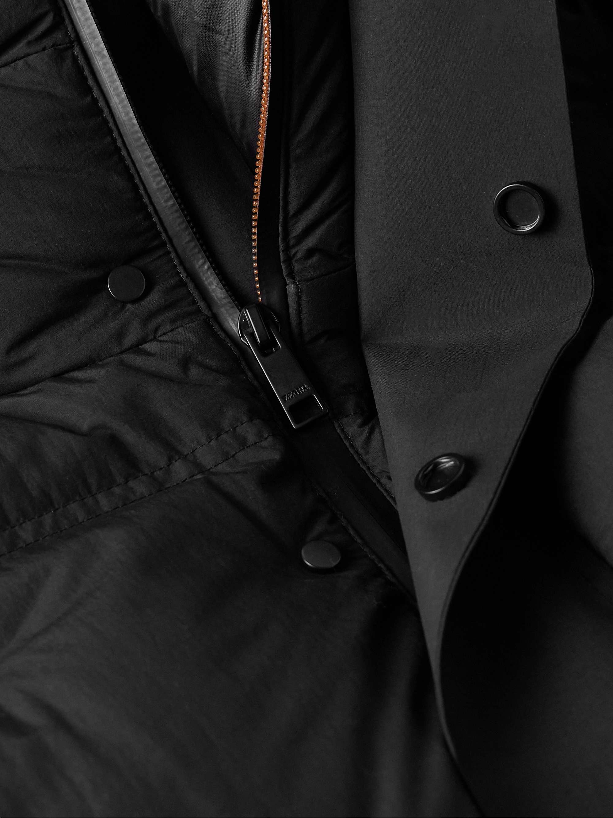 Quilted Shell Hooded Down Ski Jacket view