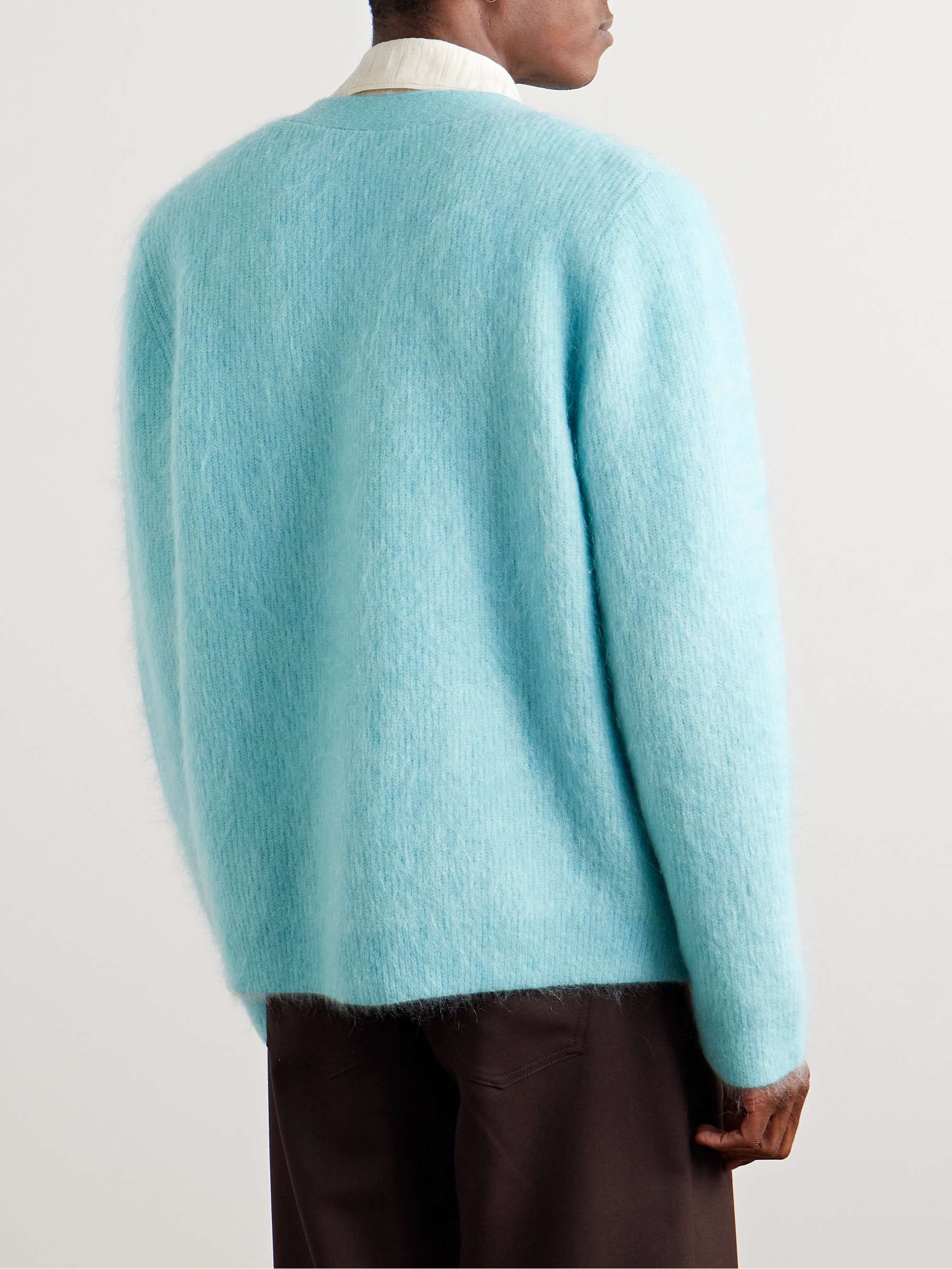 Kaito Ribbed Mohair-Blend Cardigan view