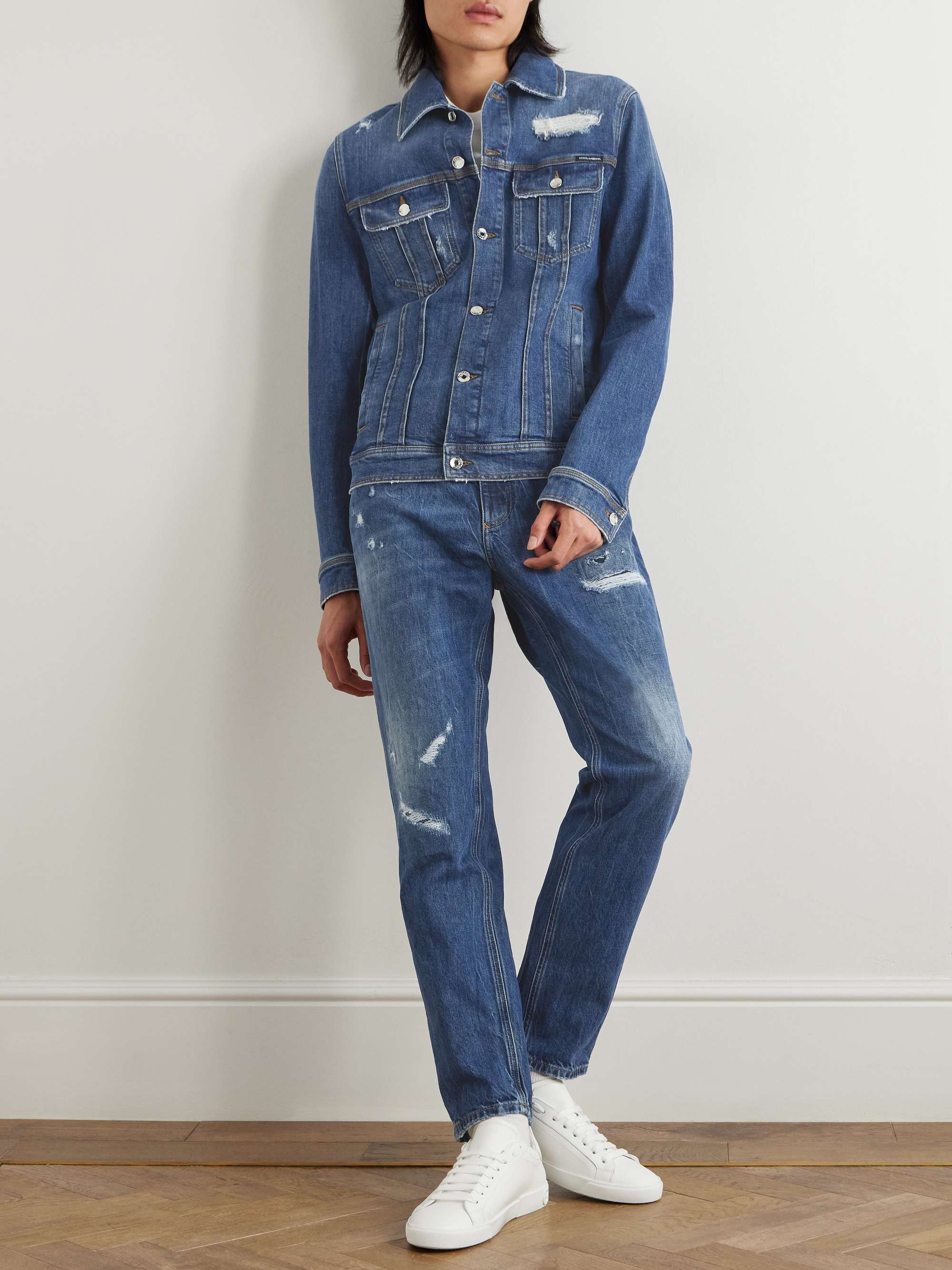 Slim-Fit Denim Jacket view