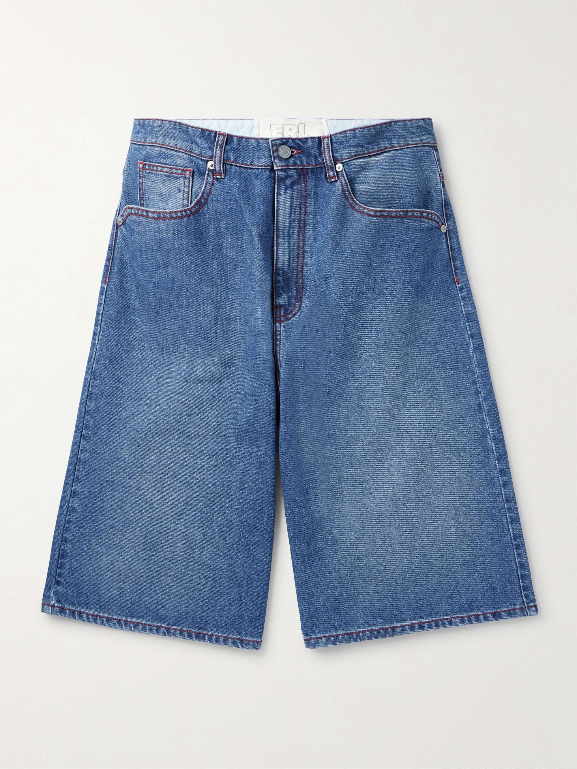 Indiana Skate Wide-Leg Denim Shorts view