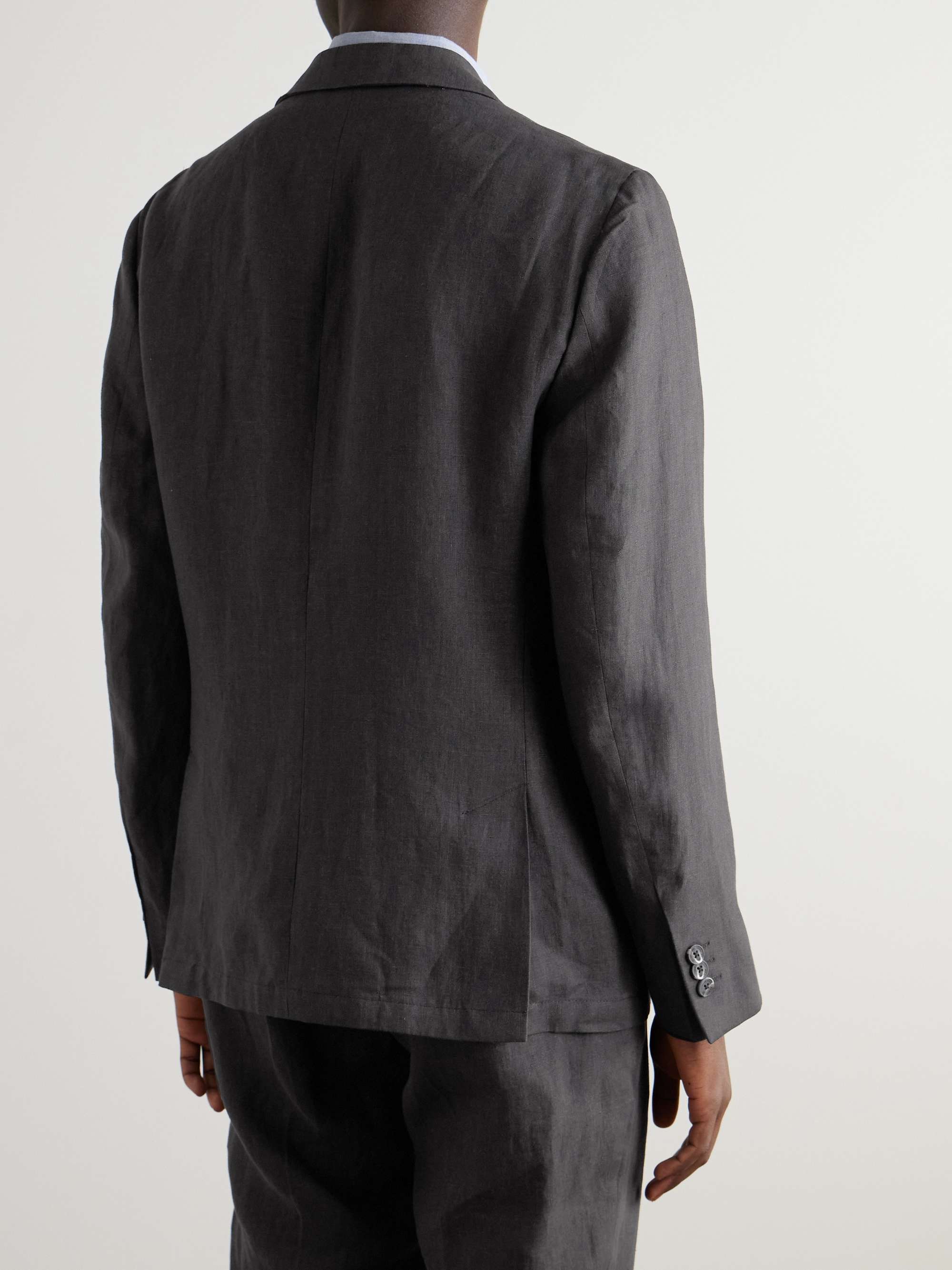 Paulo Unstructured Linen Suit Jacket view