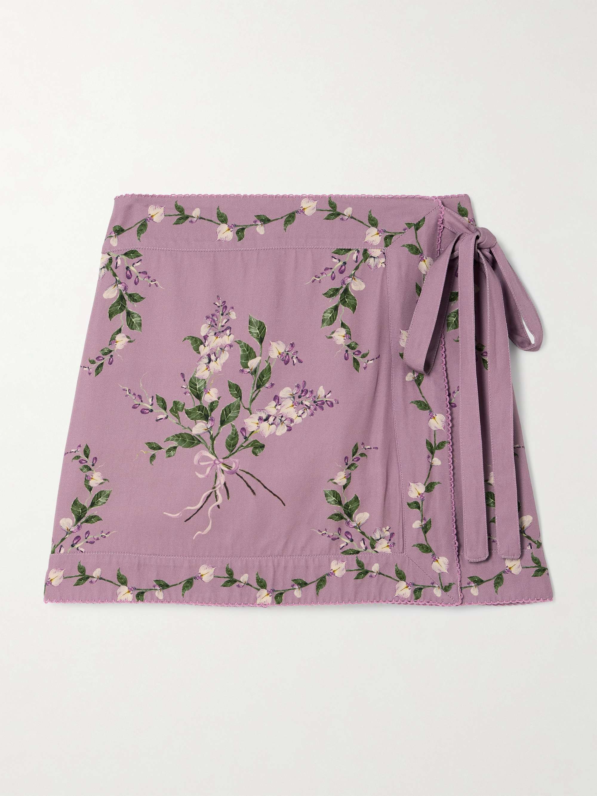 Luna Wisteria floral-print recycled-twill pareo view