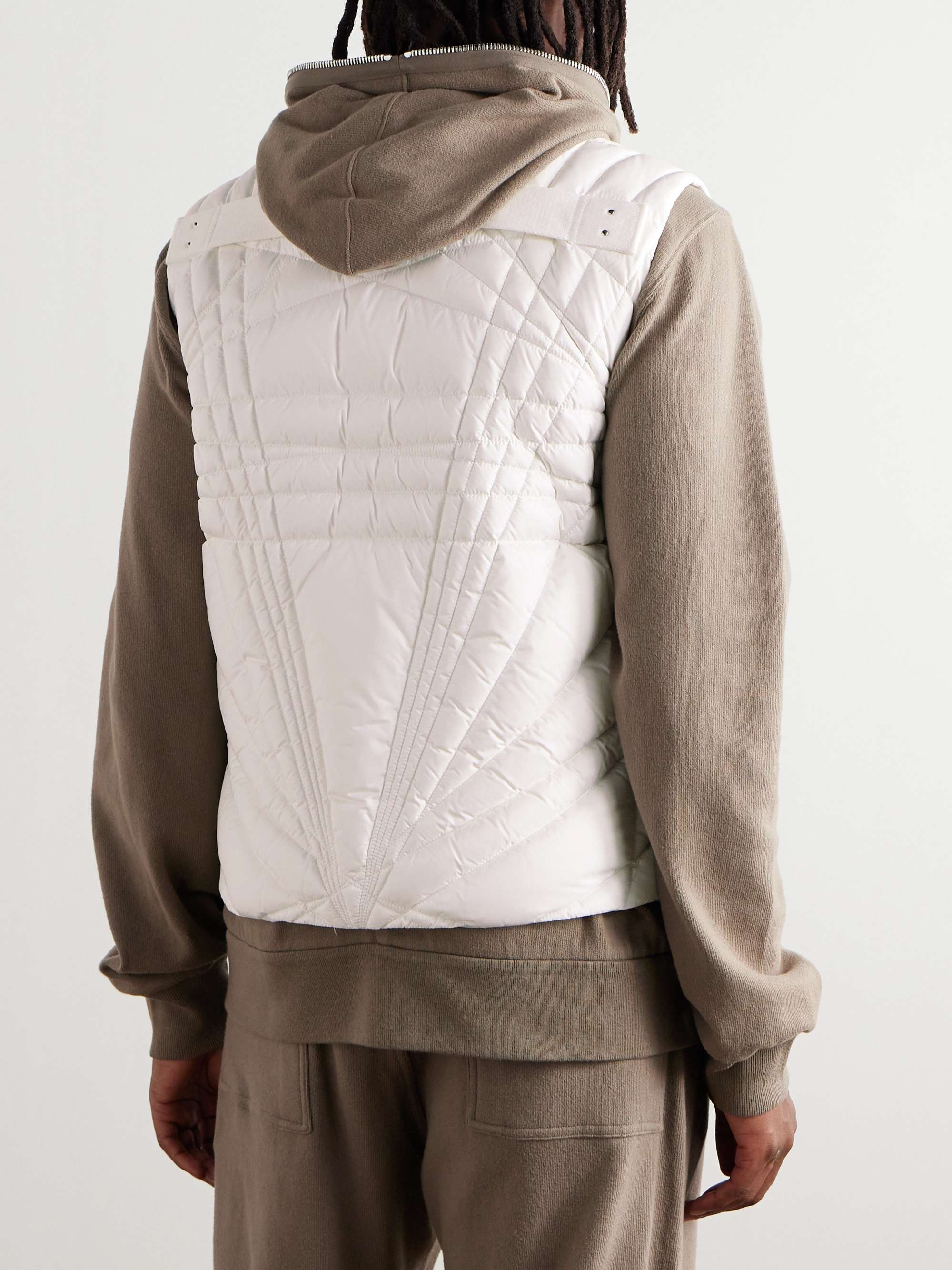 + Moncler Logo-Appliquéd Quilted Padded Shell Down Gilet view