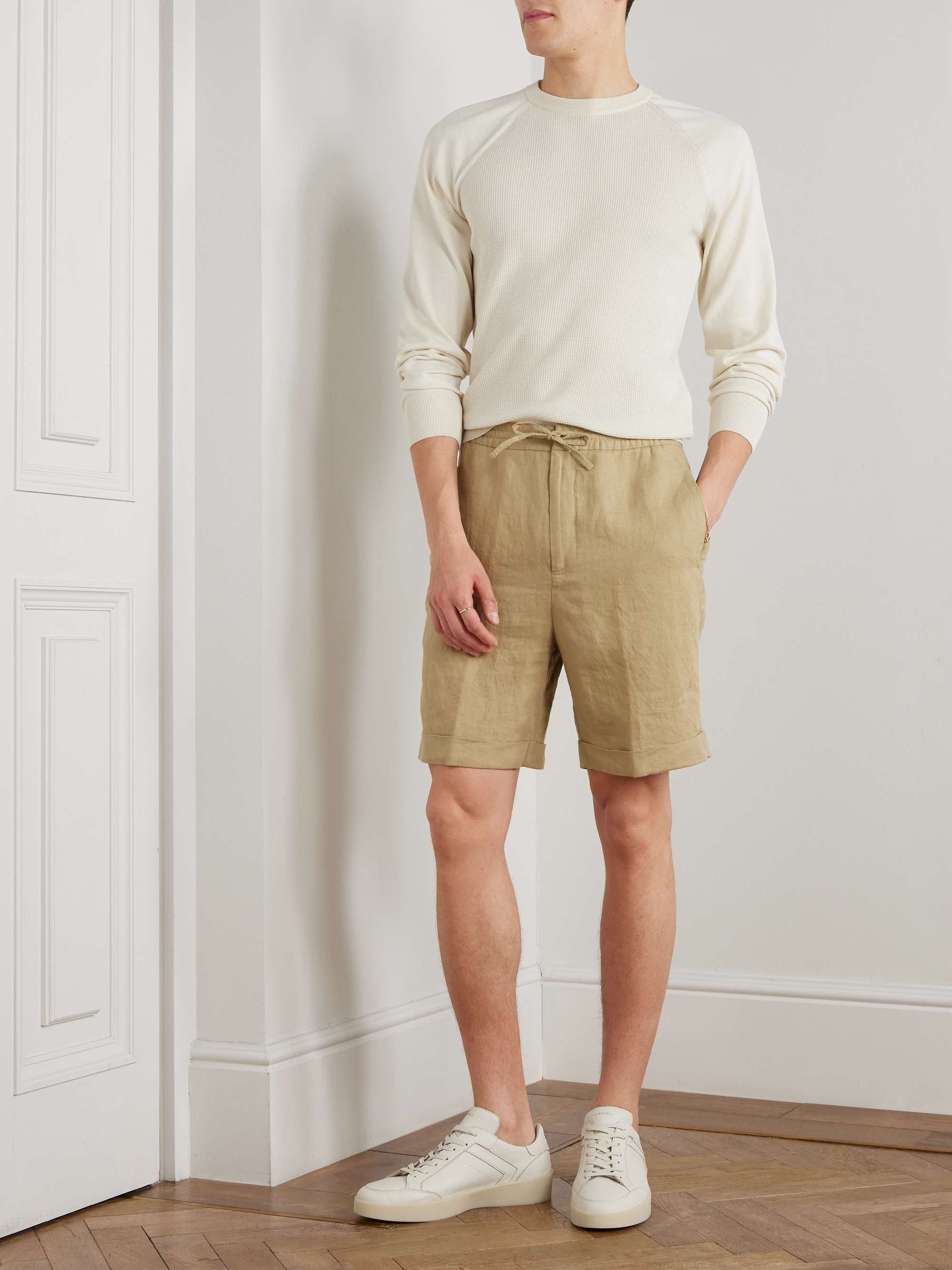 Waffle-Knit Cotton and Silk-Blend Sweatshirt view