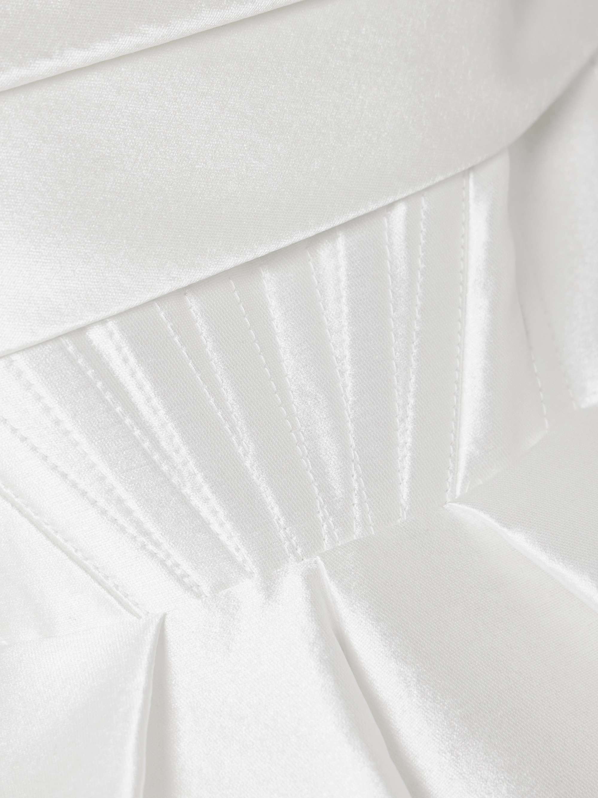 Isobel strapless draped satin-faille gown view
