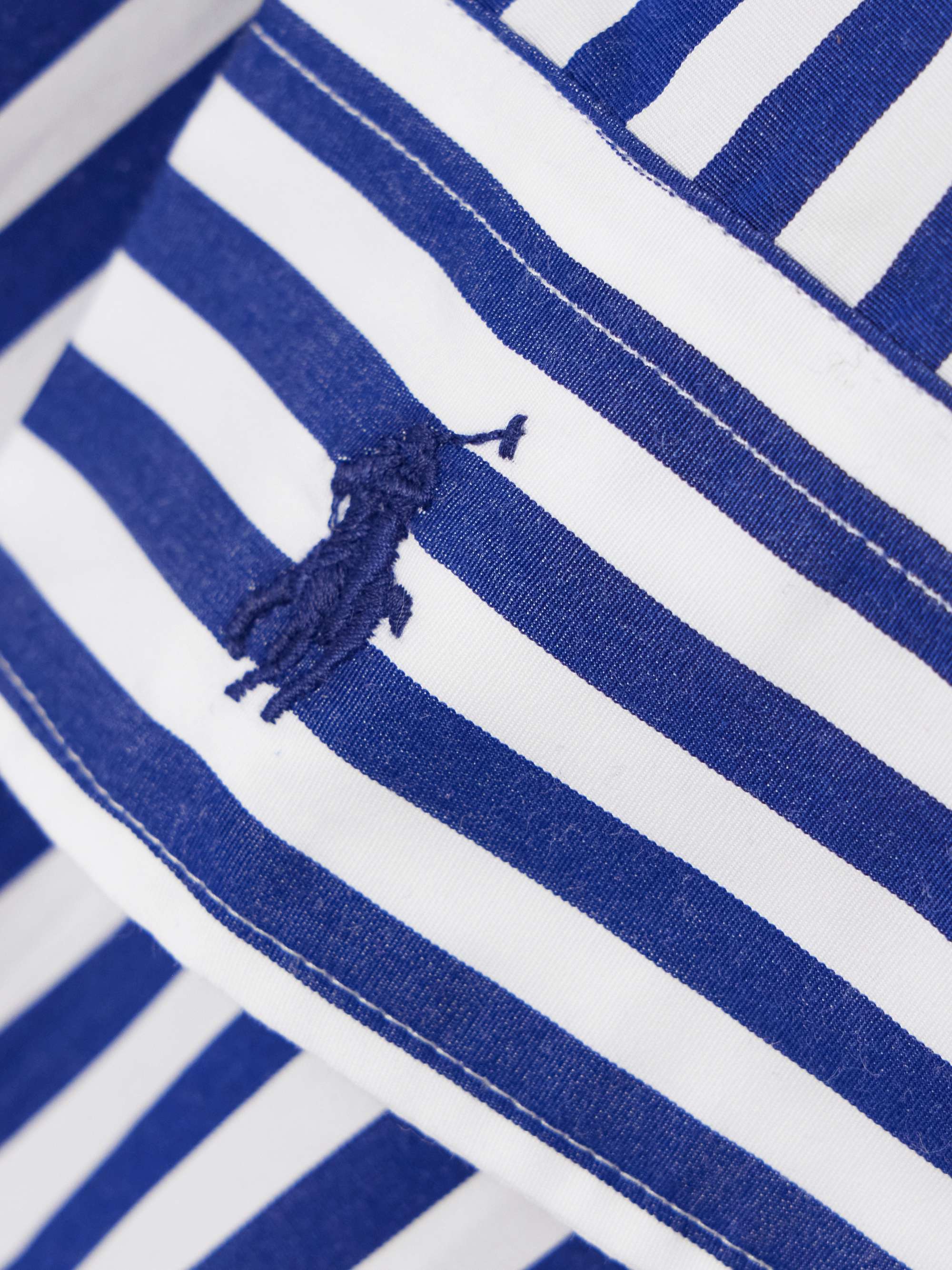 Embroidered striped cotton-poplin shirt view