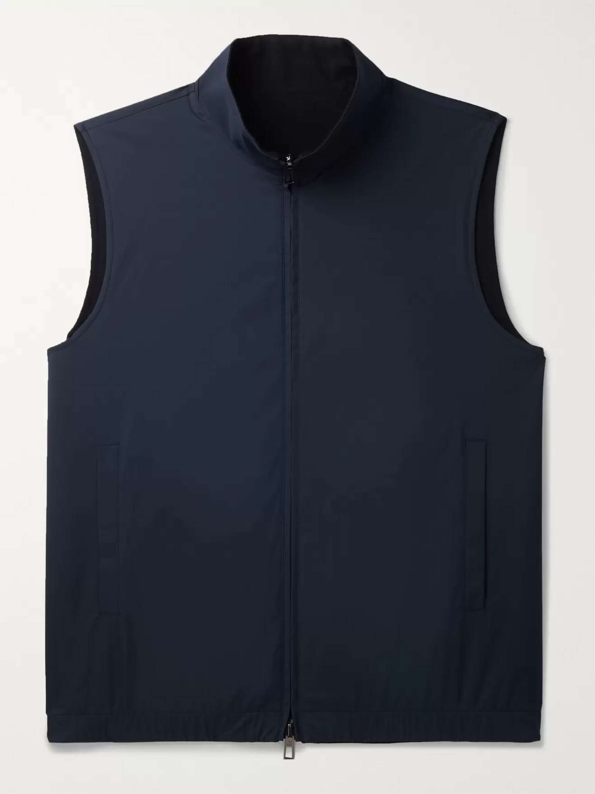 Slim-Fit Reversible Storm System Shell and Super Wish Virgin Wool Gilet view