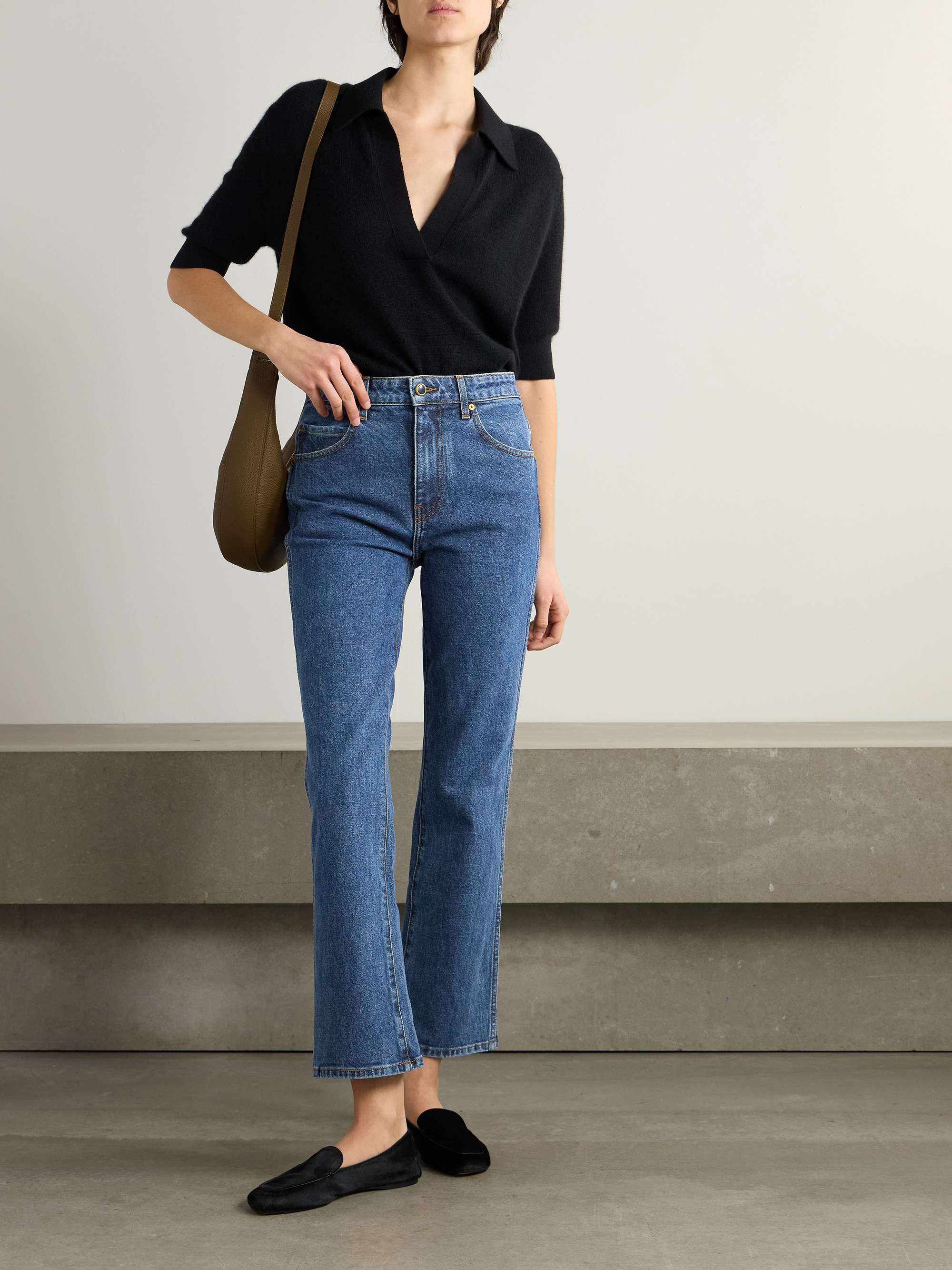 Vivian high-rise bootcut jeans view