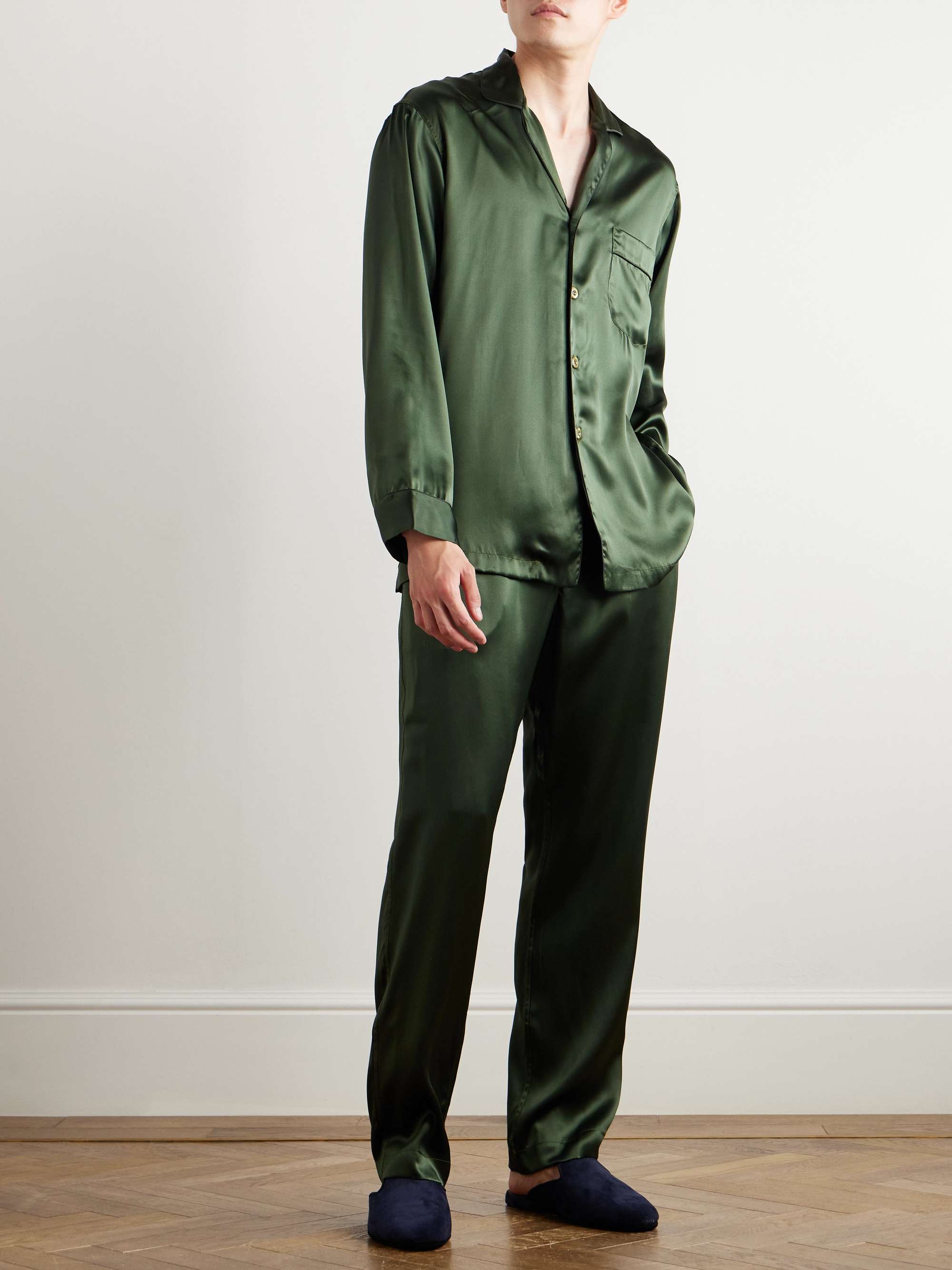 Silk-Satin Pyjama Set view