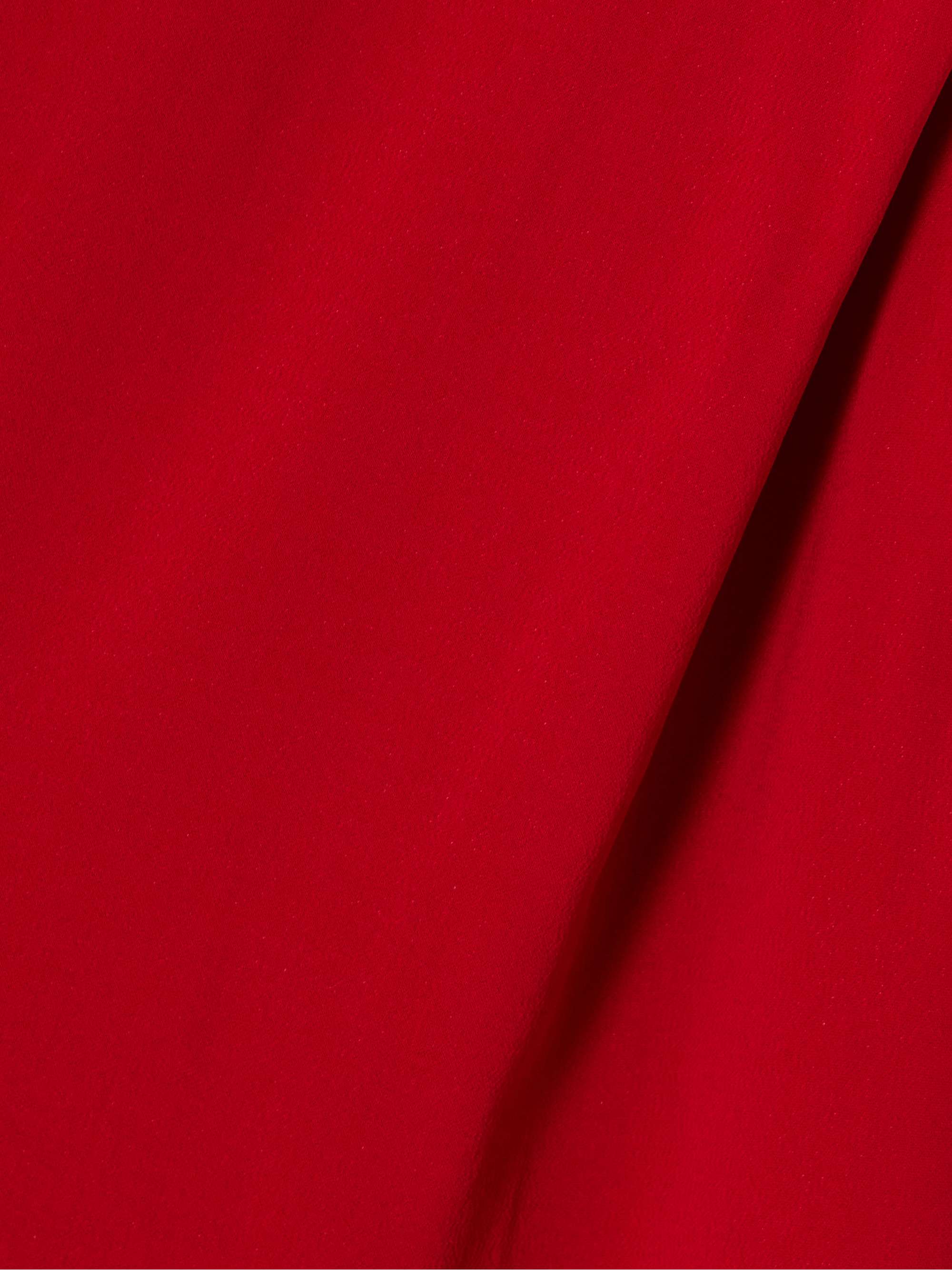 Plunge draped crepe maxi dress view