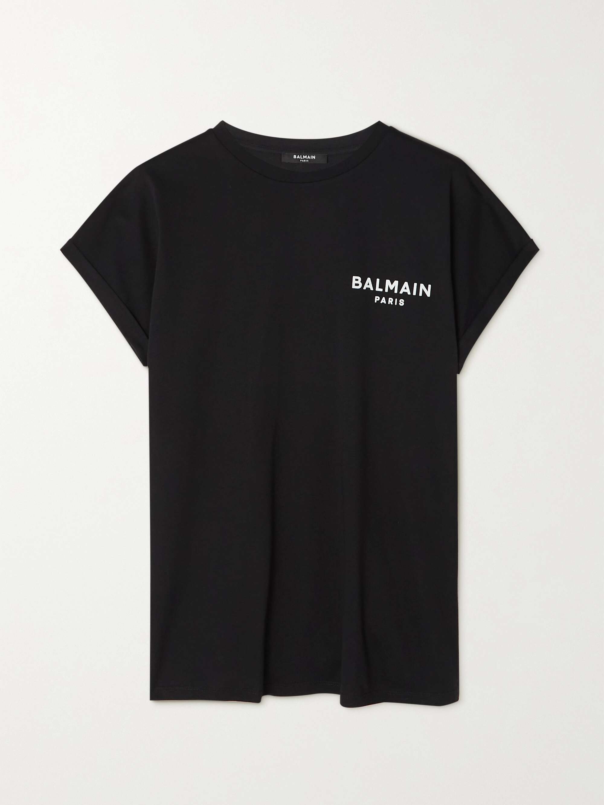Flocked cotton-jersey T-shirt view