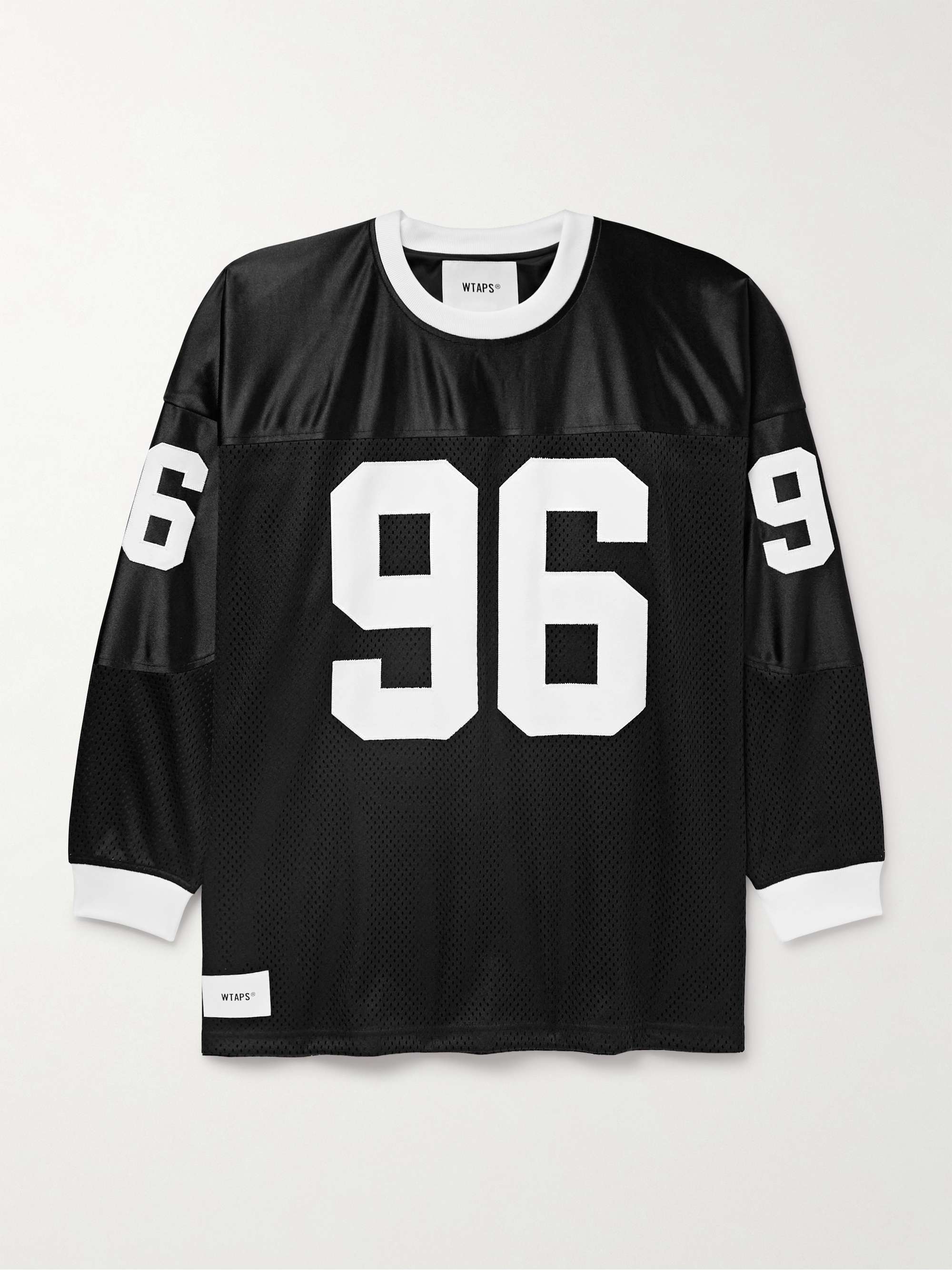 Appliquéd Faille, Mesh and Jersey T-Shirt view