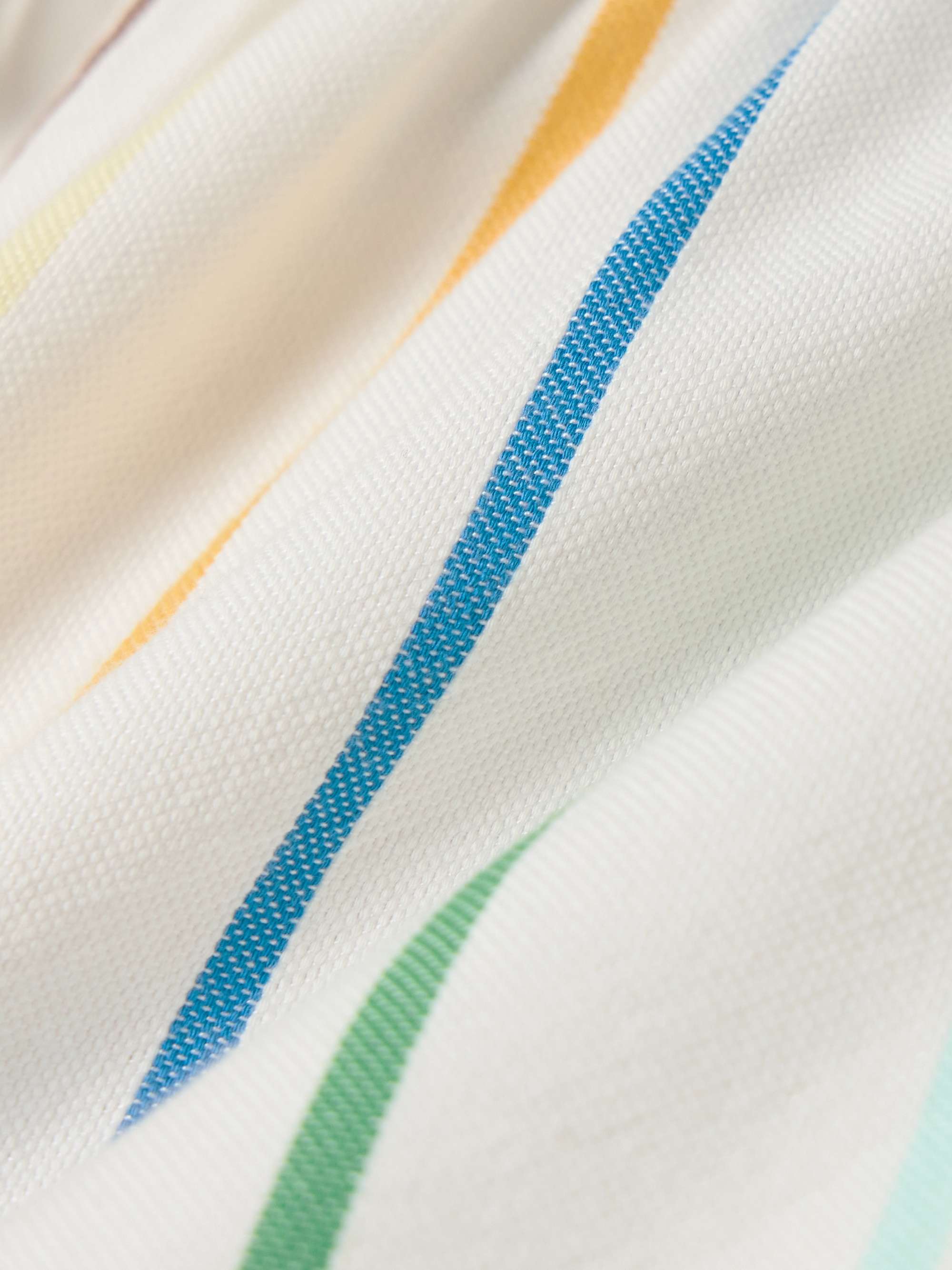 Striped cotton-blend shorts view