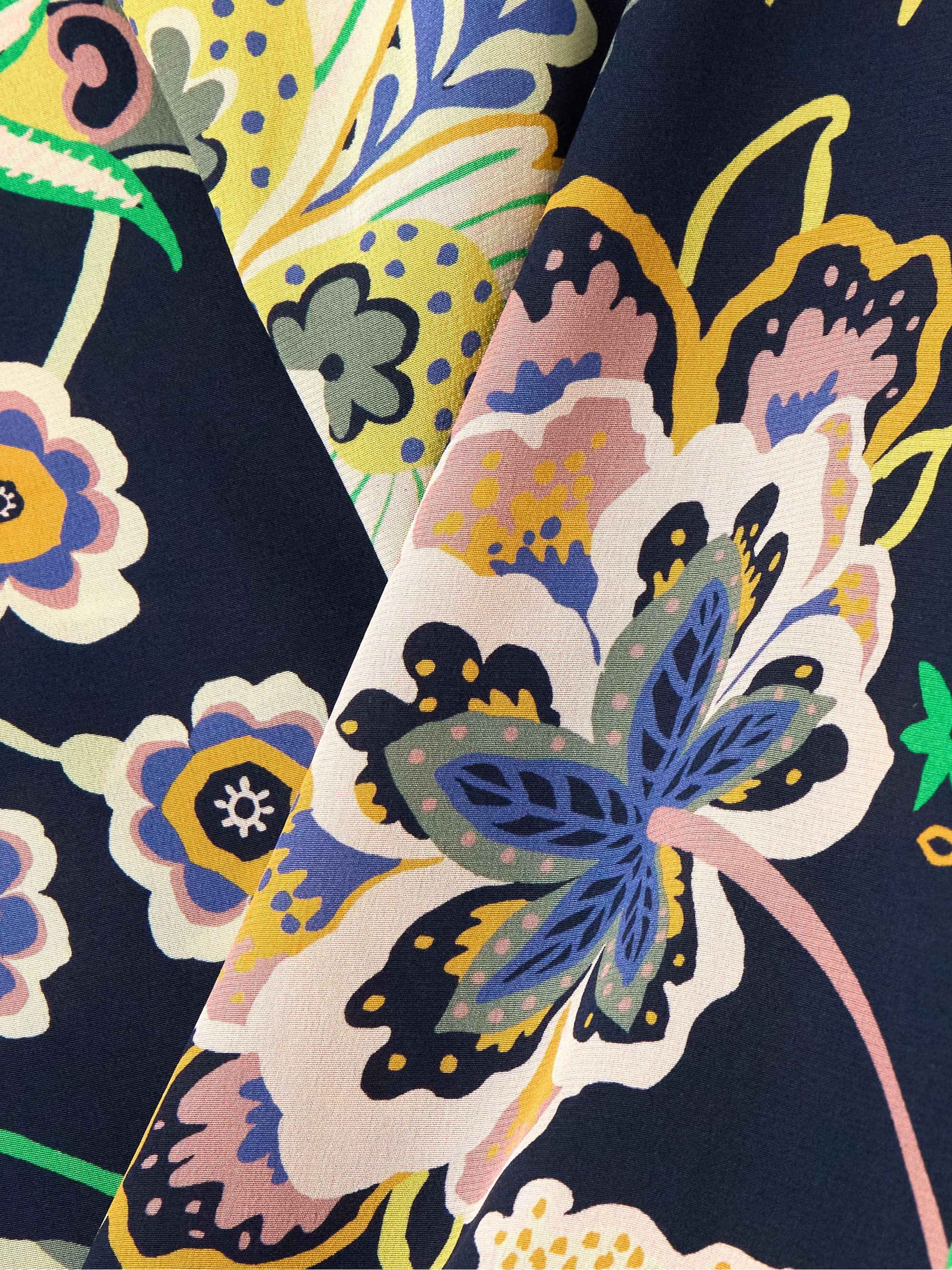 Farah printed silk crepe de chine flared pants view