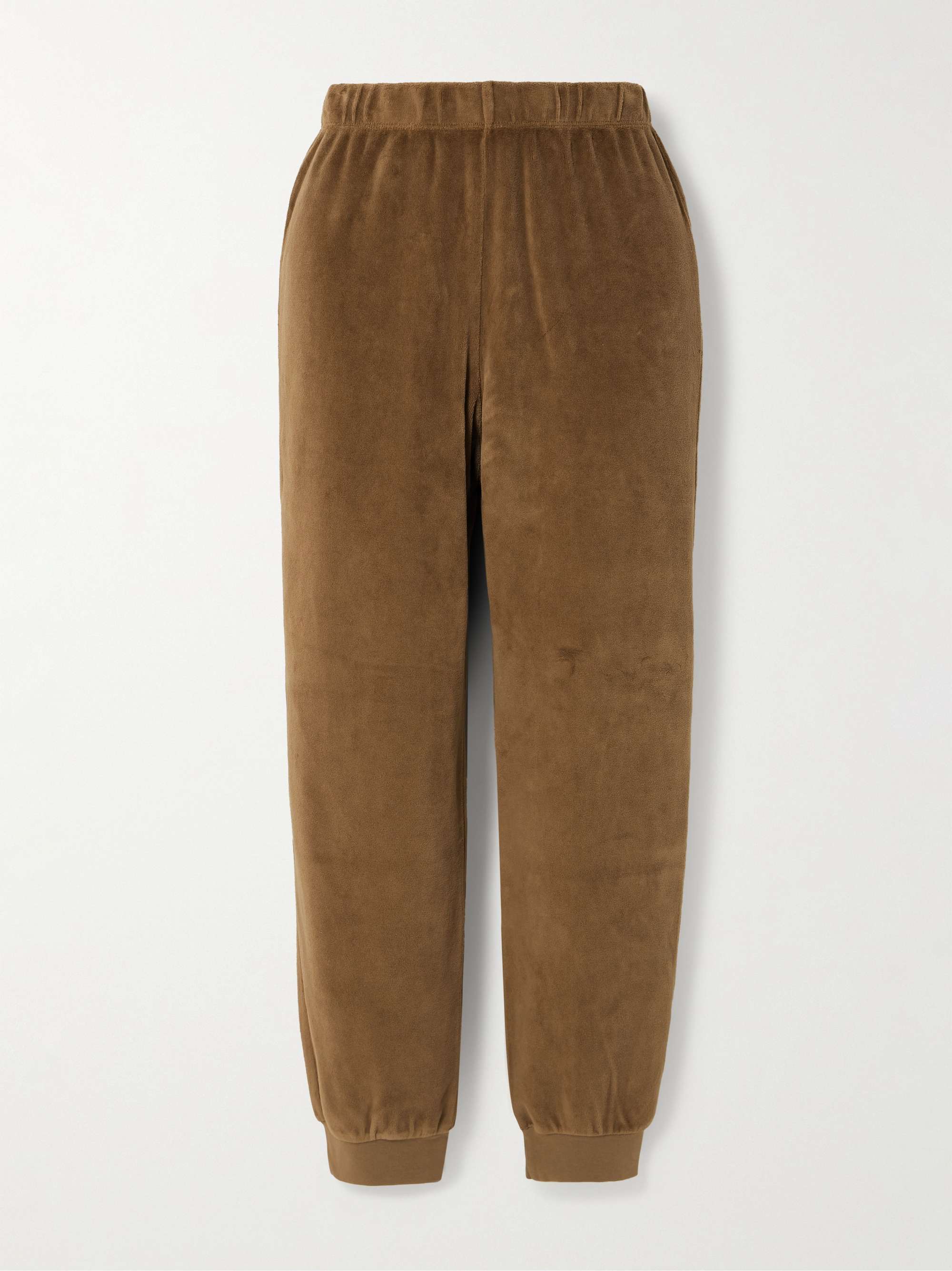 Tinos cotton-blend velour track pants view