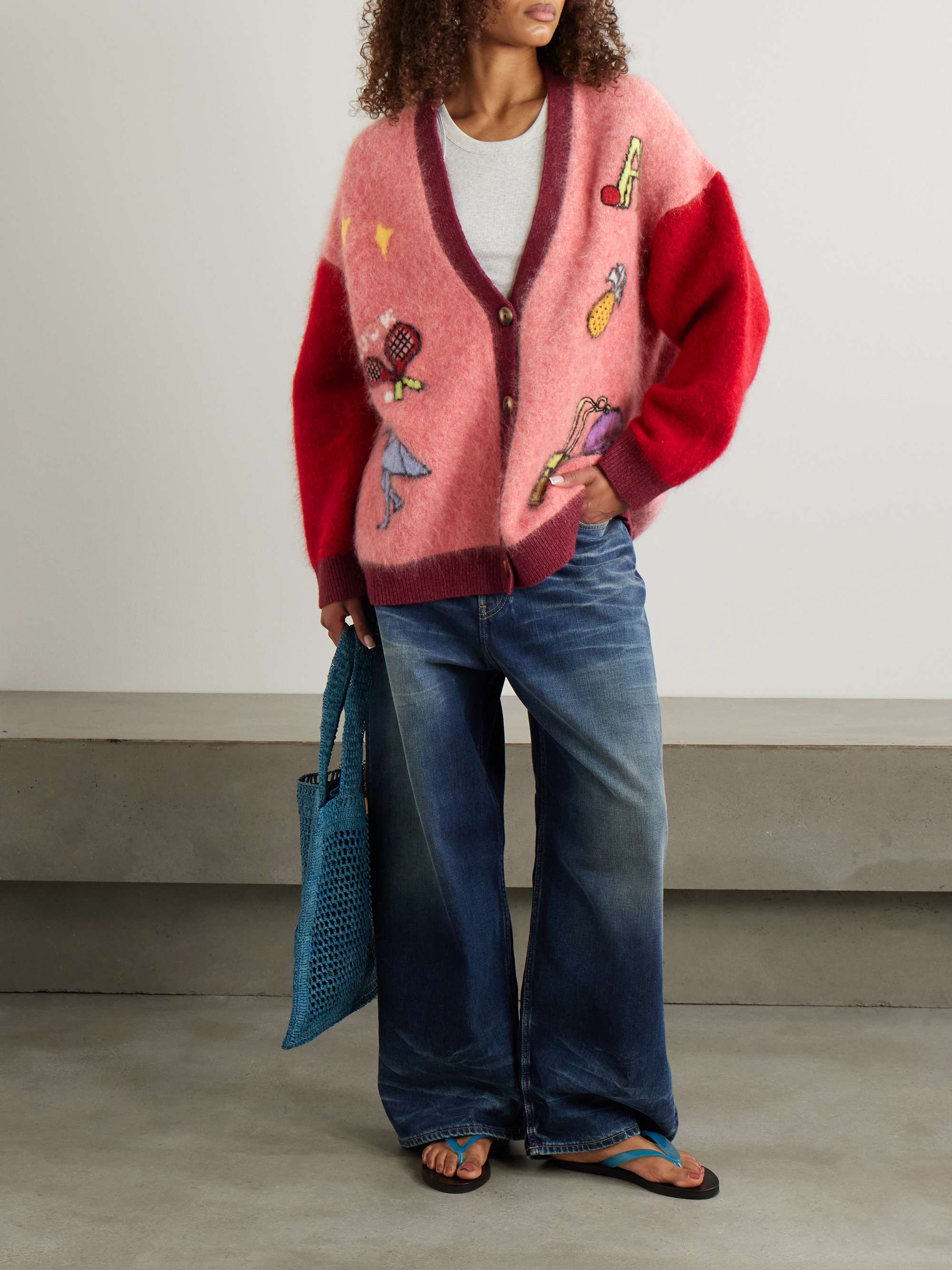 + Anouk Colantoni Court oversized jacquard cardigan view