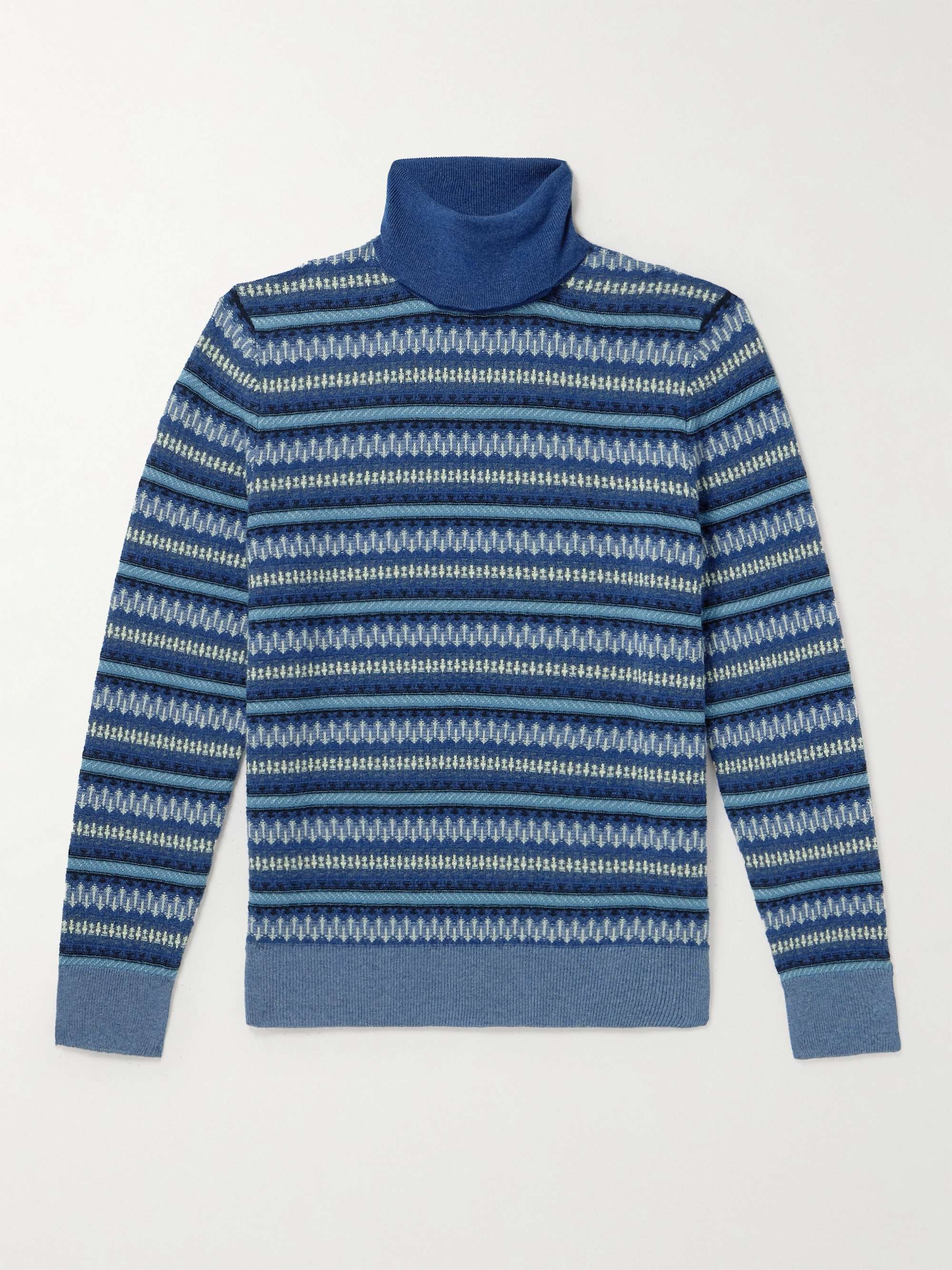 Fair Isle Cashmere Rollneck Sweater view