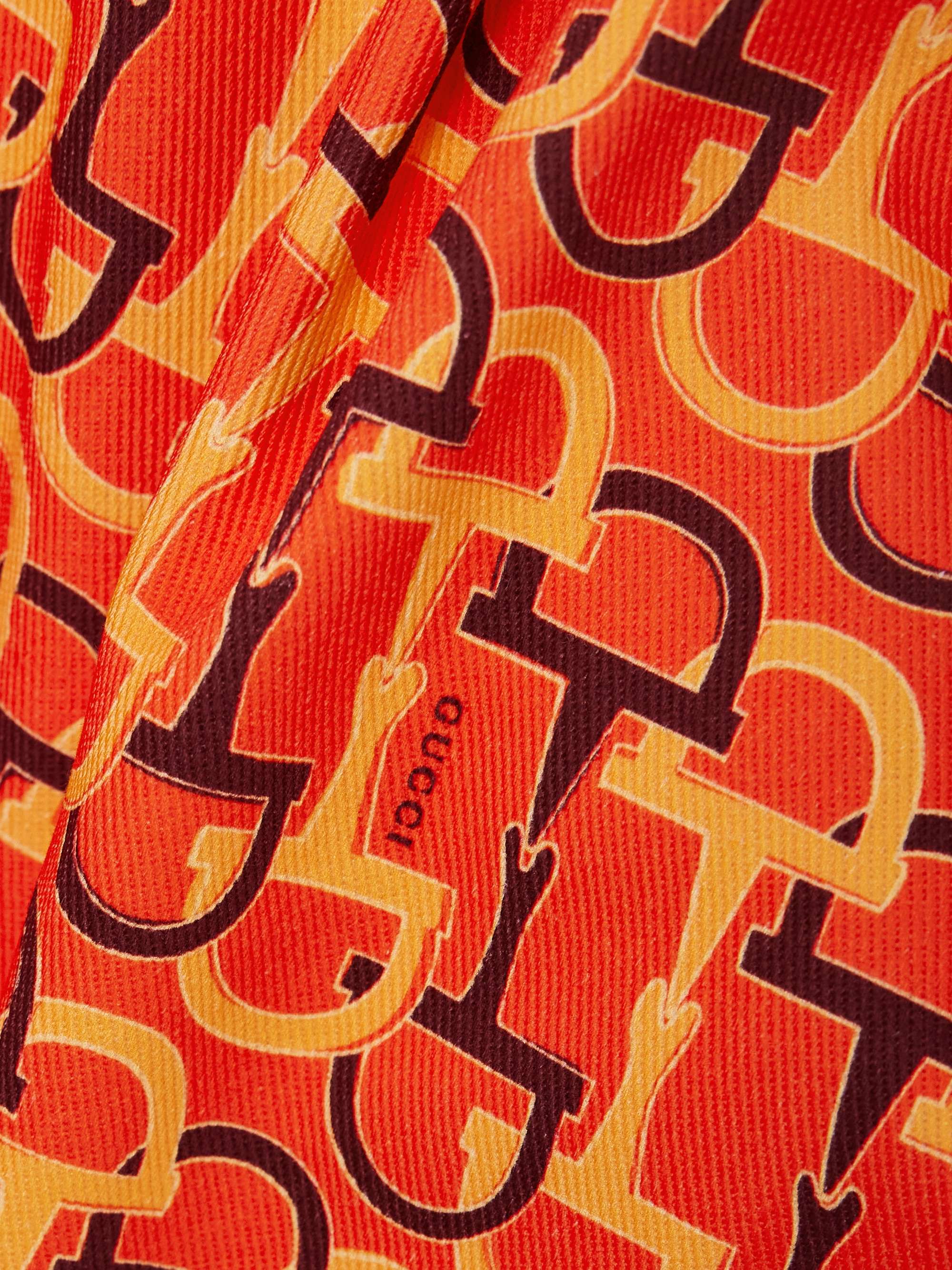 Printed cotton-twill mini skirt view