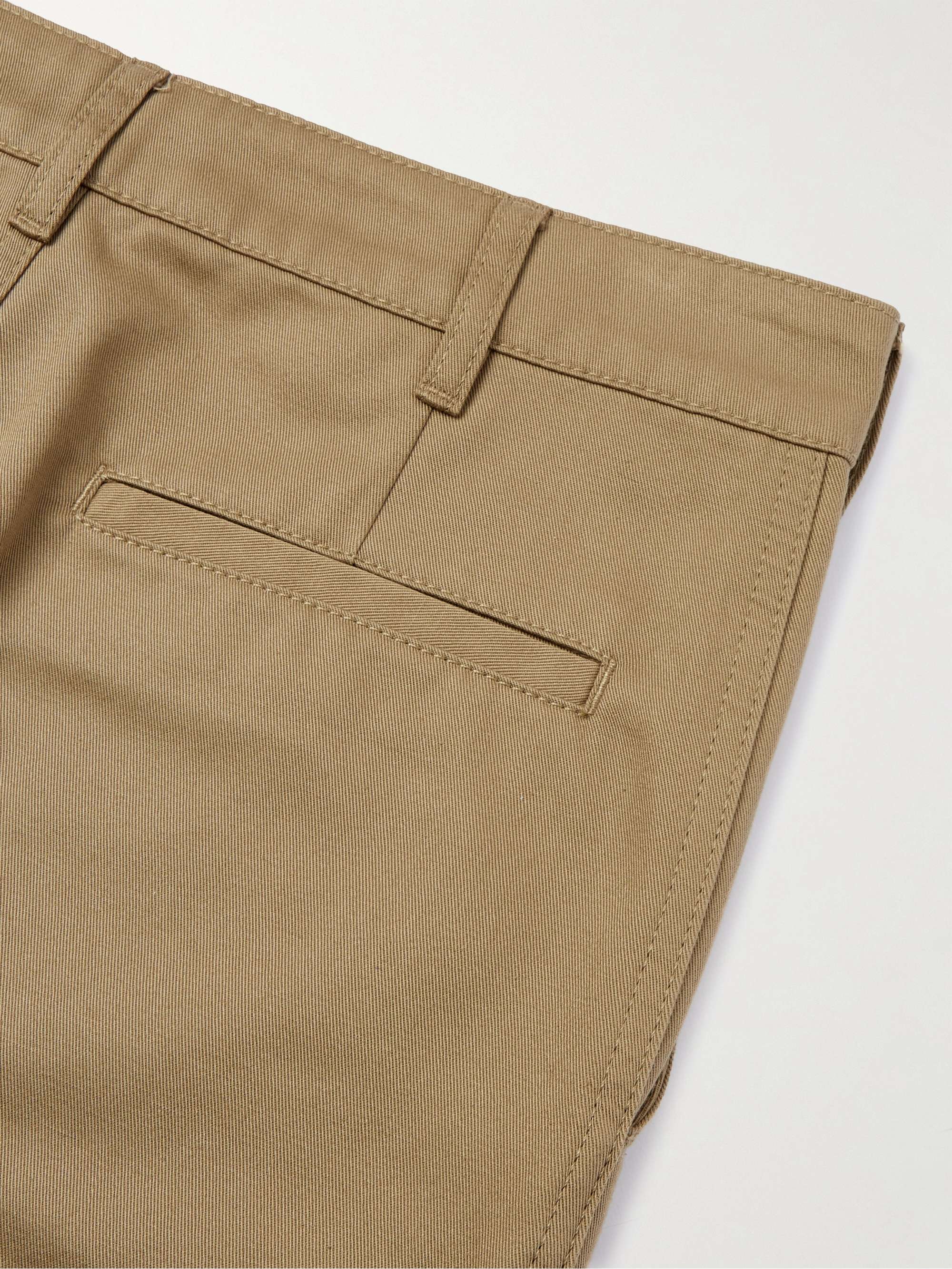 Straight-Leg Cotton-Drill Chinos view