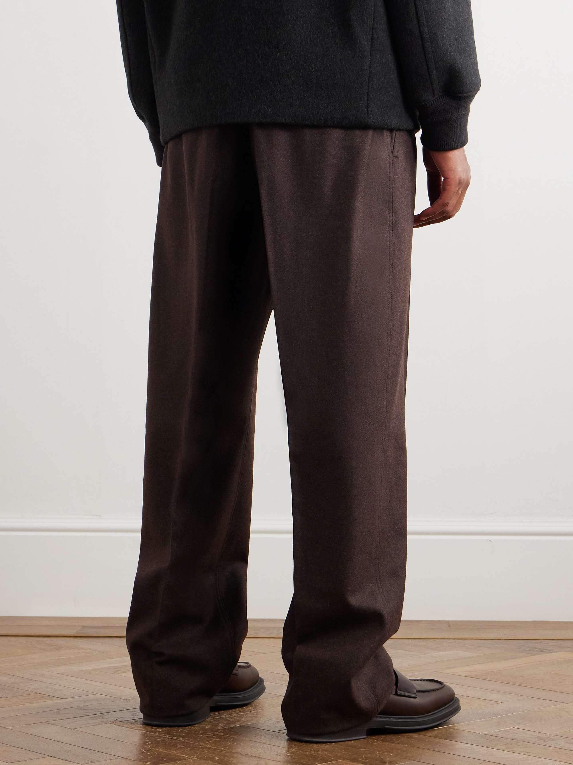 Reinga Straight-Leg Wish® Wool and Cashmere-Blend Trousers view