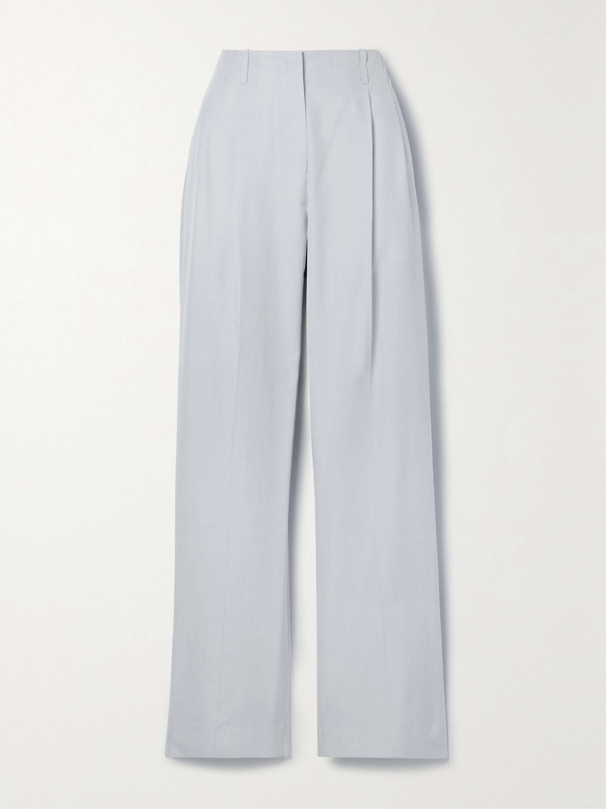 Gaugin pleated silk wide-leg pants view