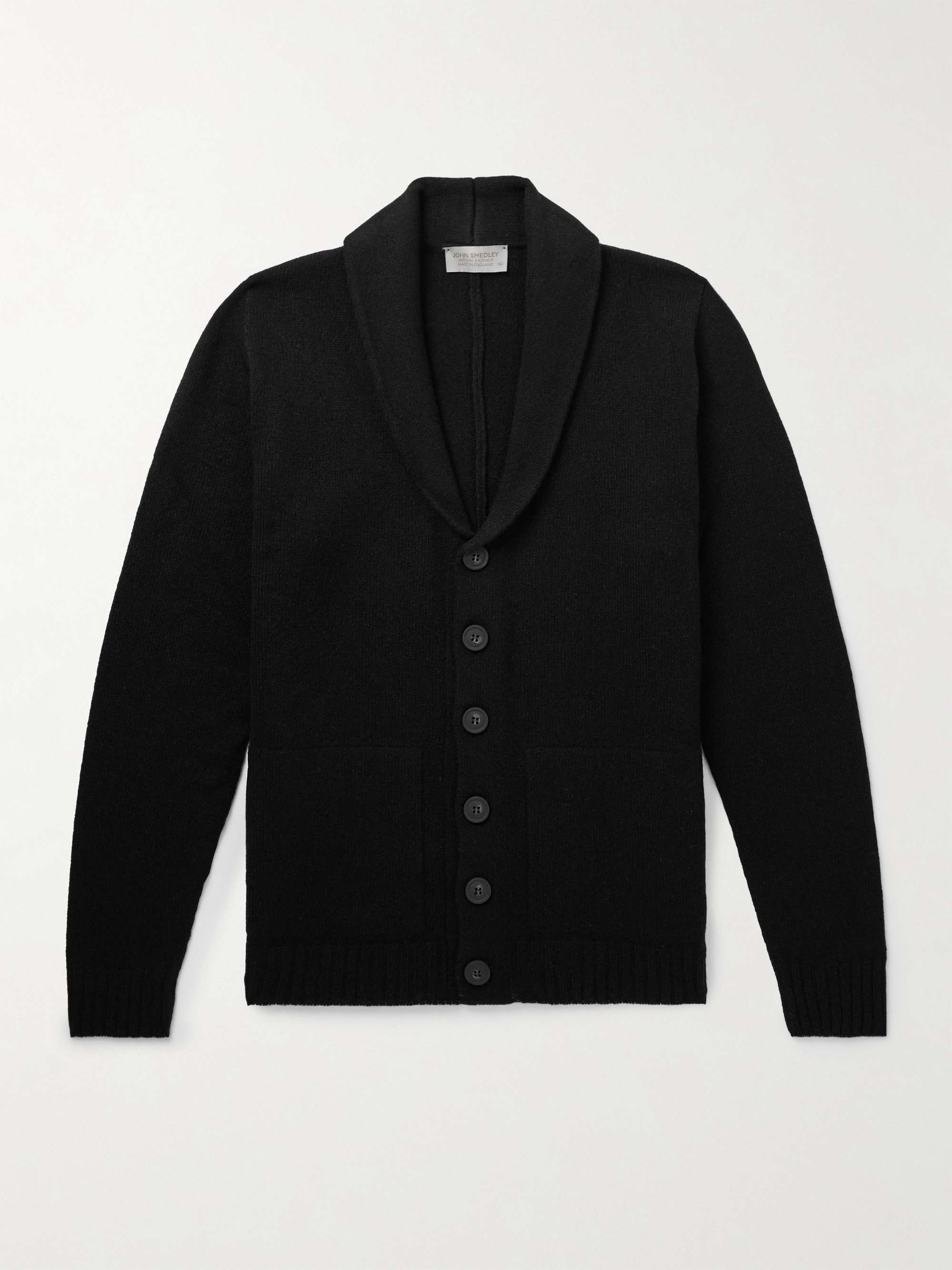 Rockford Shawl-Collar Recycled-Cashmere and Merino Wool-Blend Cardigan view