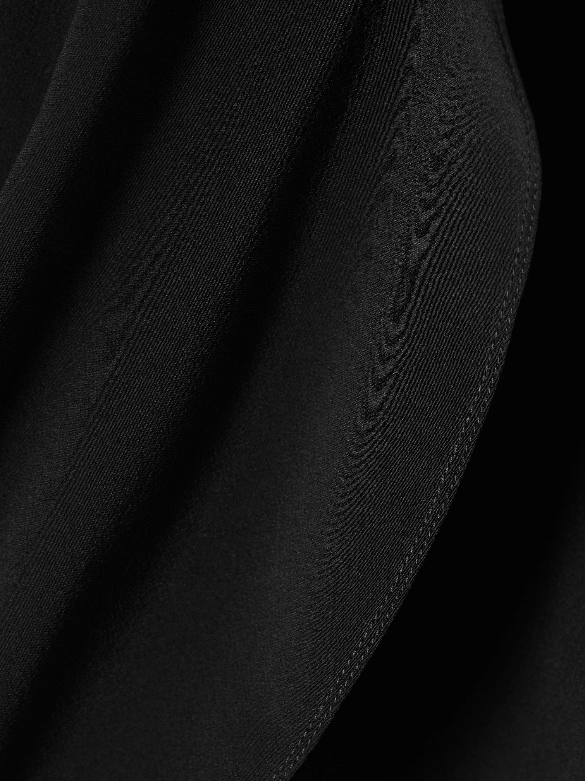 Paneled silk-crepe shirt view