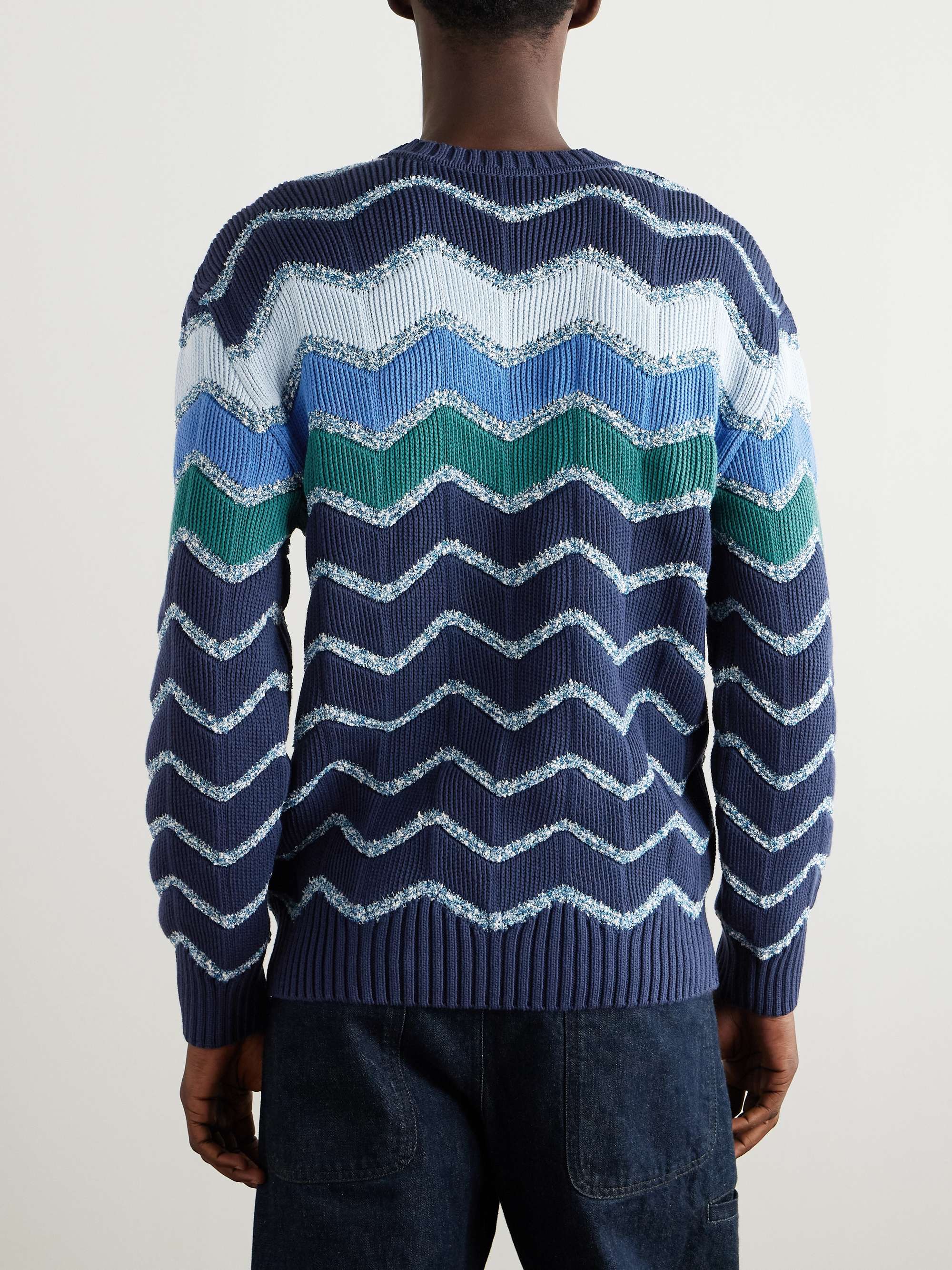 Metallic Cotton-Blend Sweater view