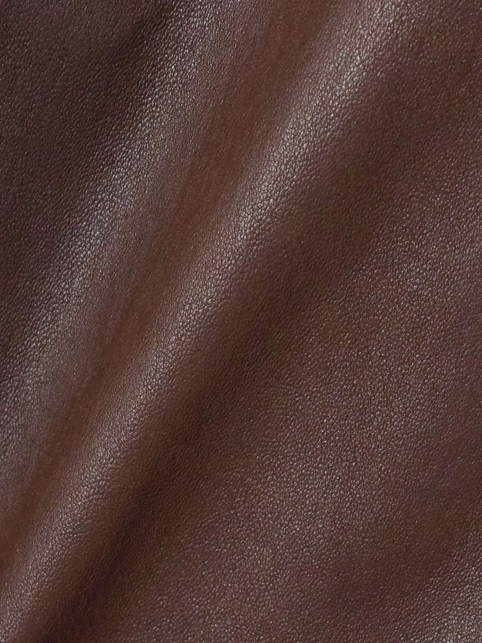 Lucie leather mini skirt view