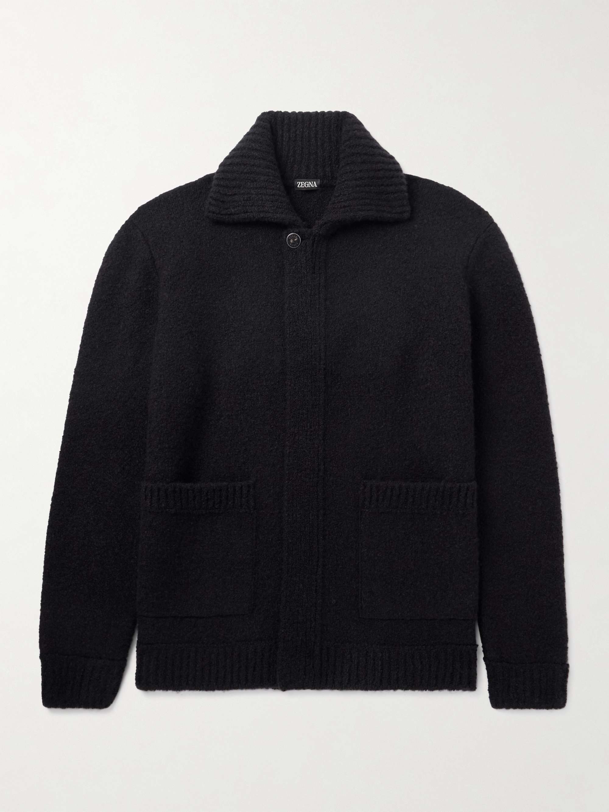 Brushed-Knit Field Jacket view