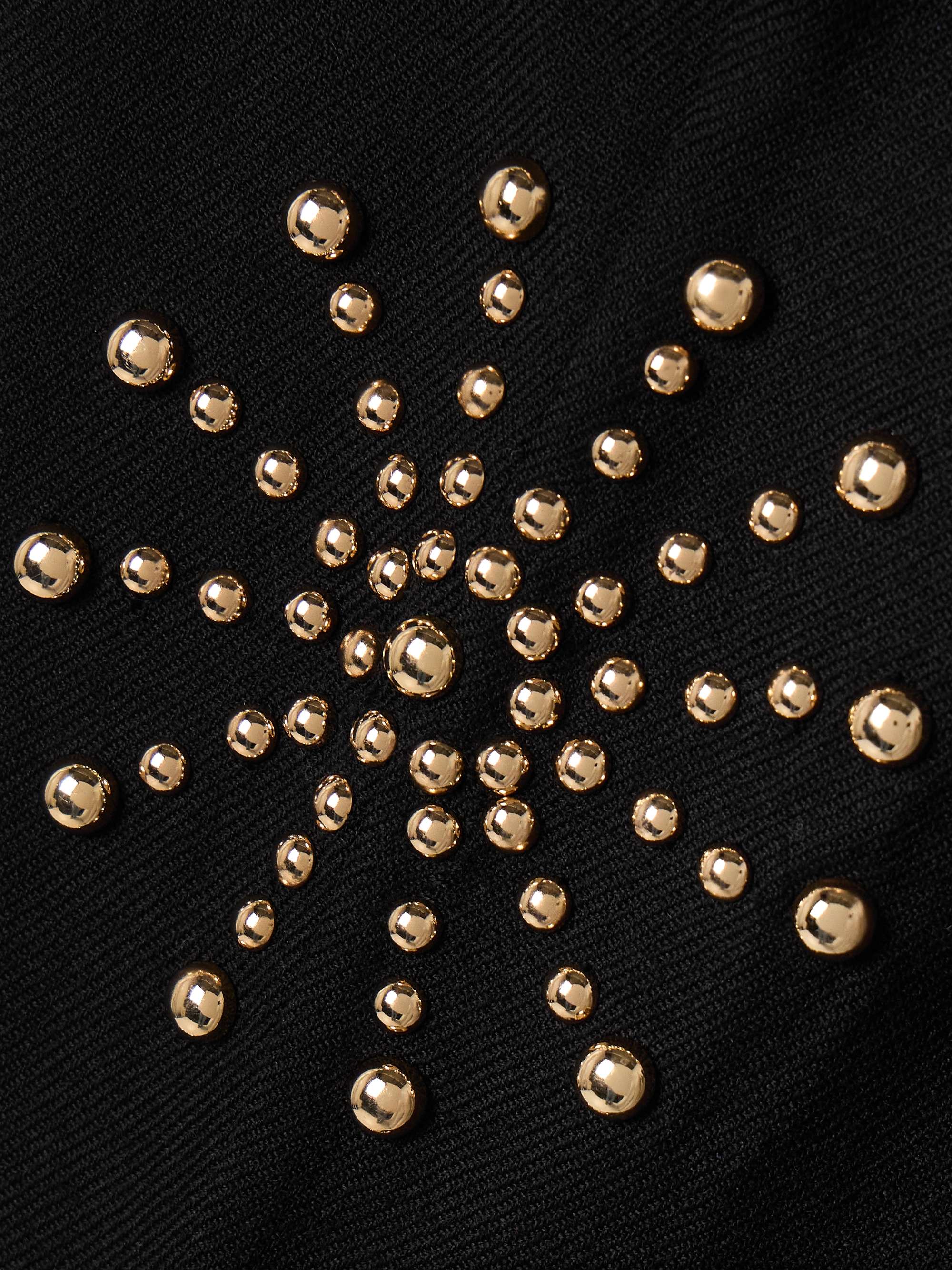 Charlie Casino studded wool-twill flared pants view