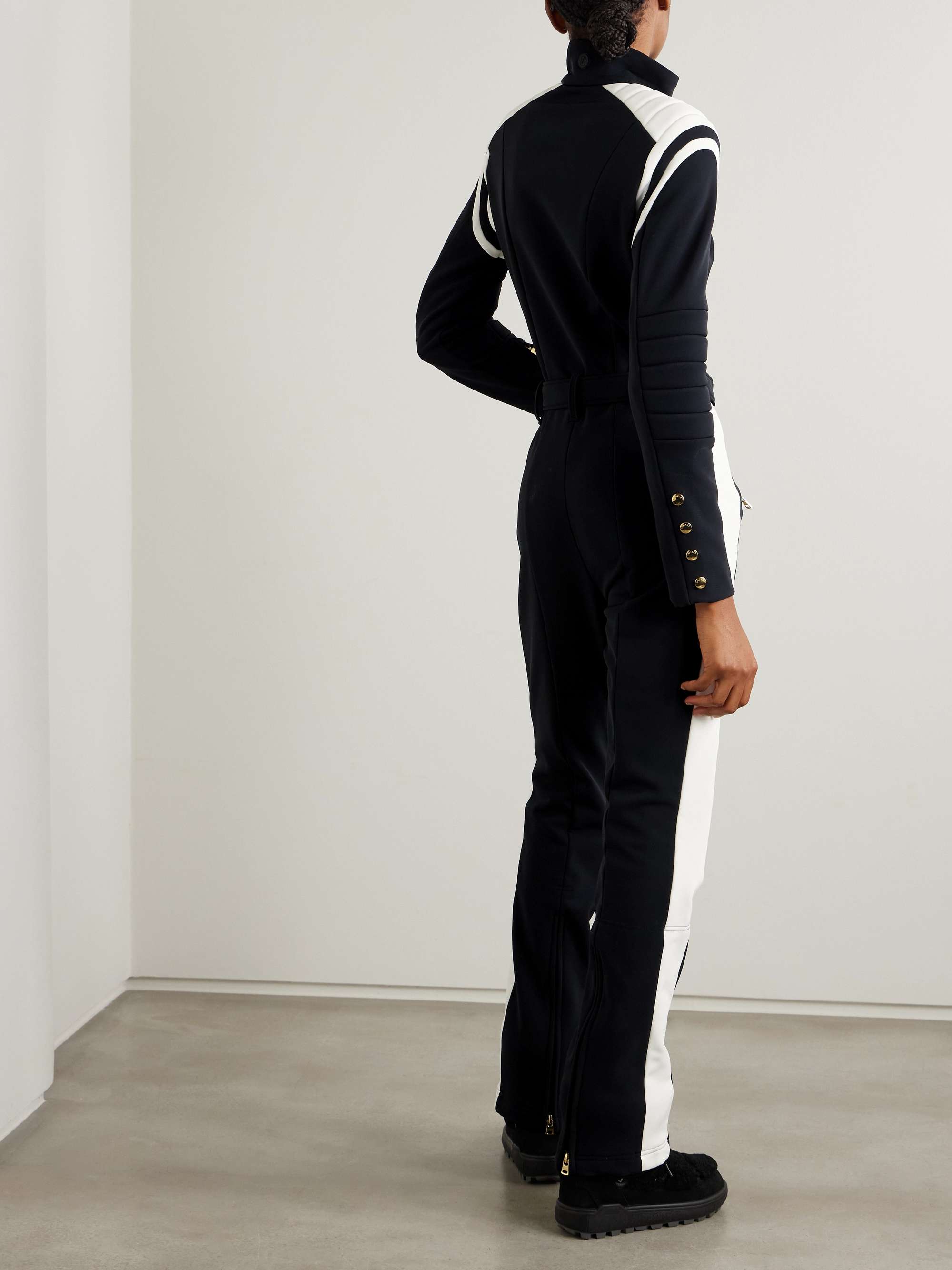 Jani belted paneled ski suit view