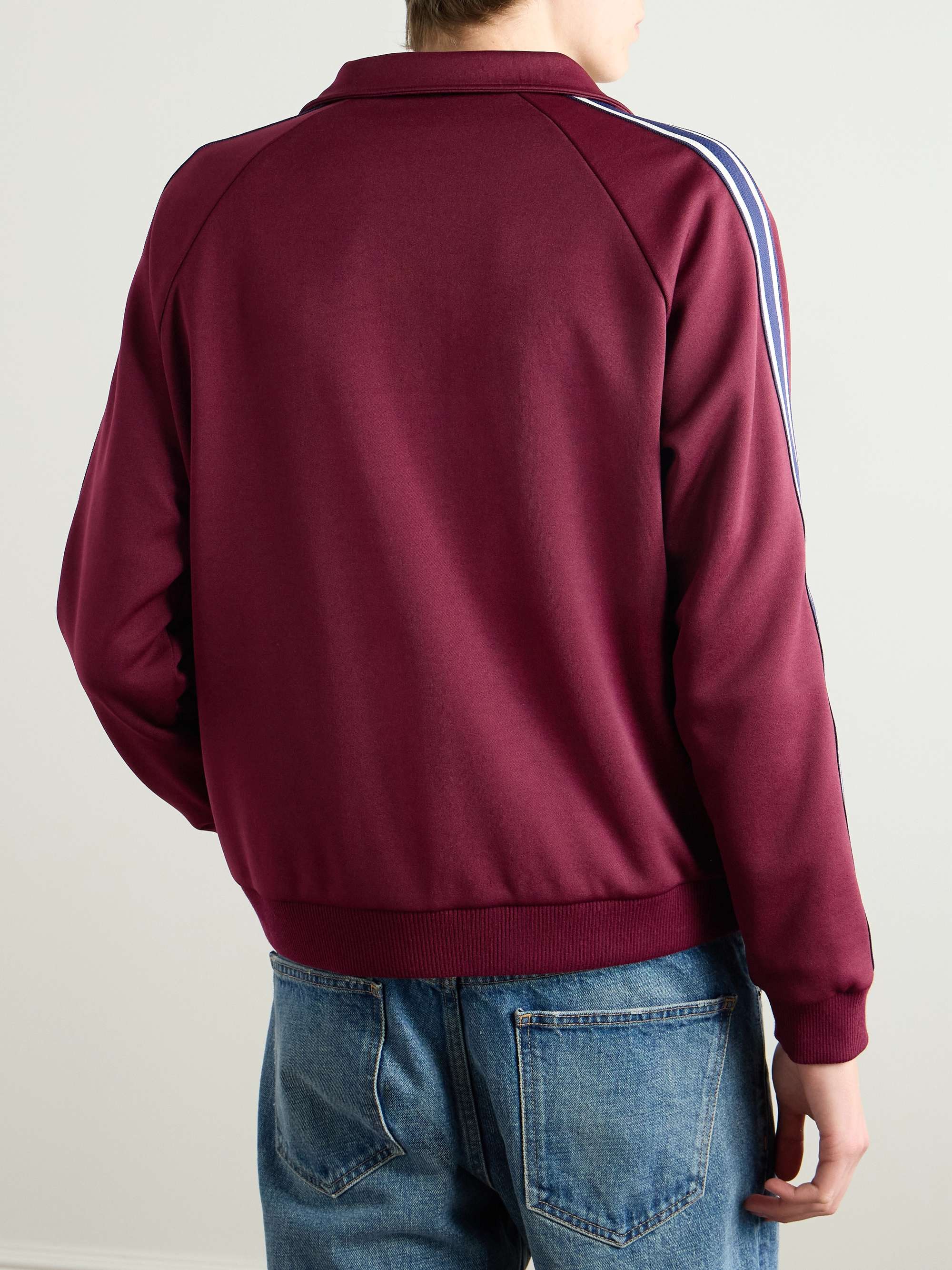 Logo-Appliquéd Striped Jersey Track Jacket view